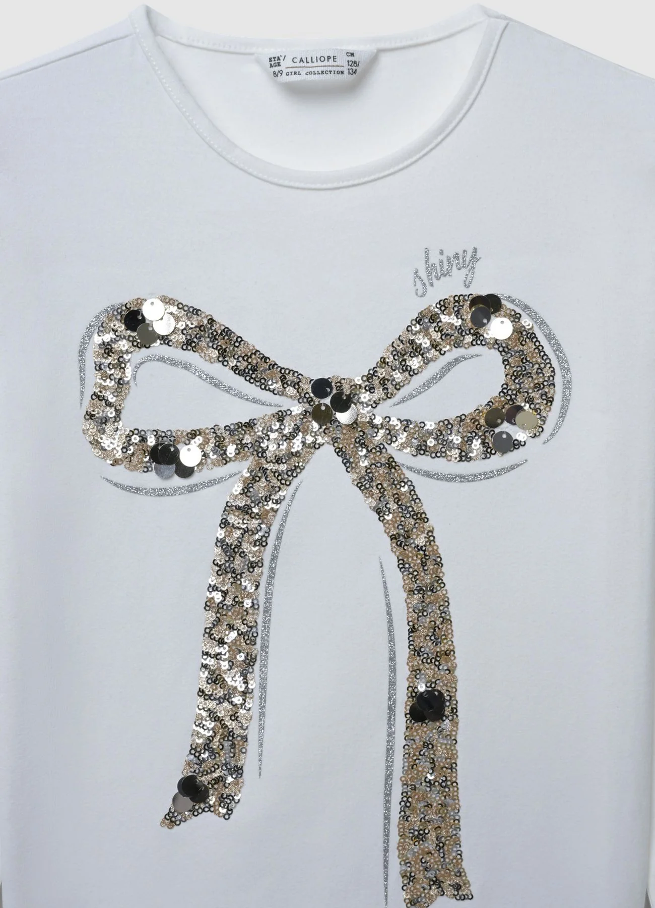T-shirt fiocco paillettes - Image 3