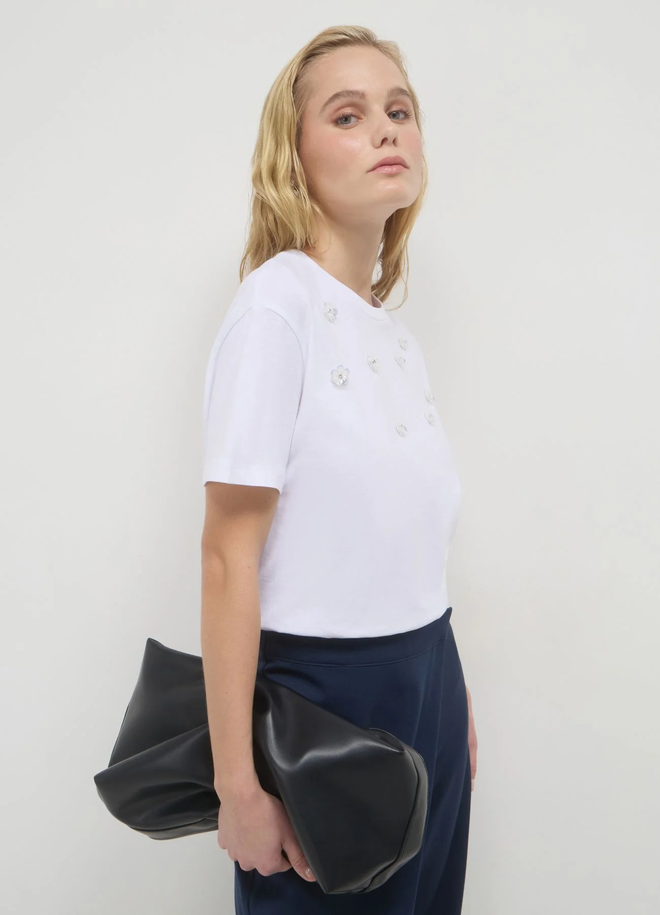 T-shirt fiori applicati - Image 2