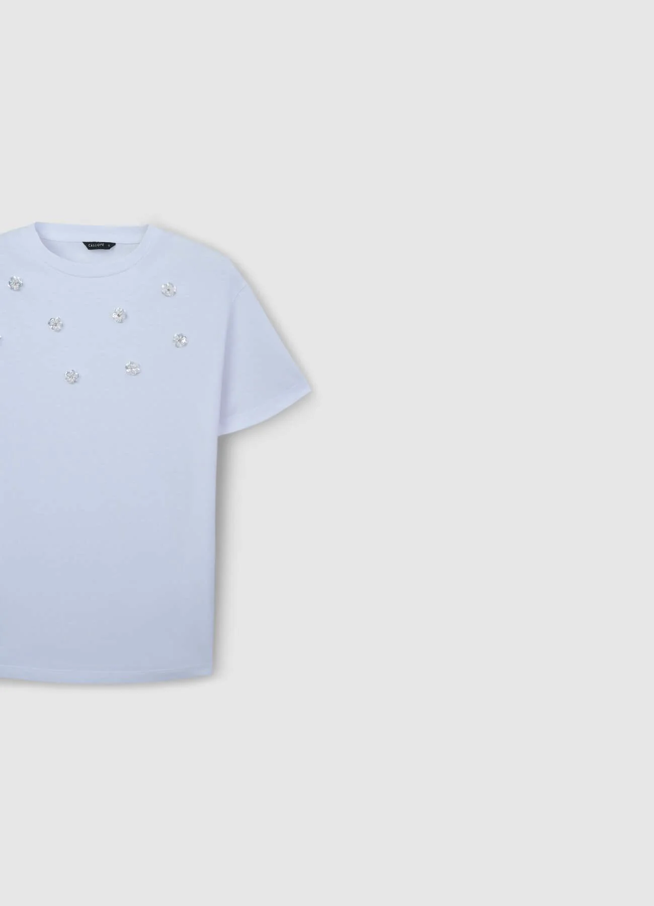 T-shirt fiori applicati - Image 4