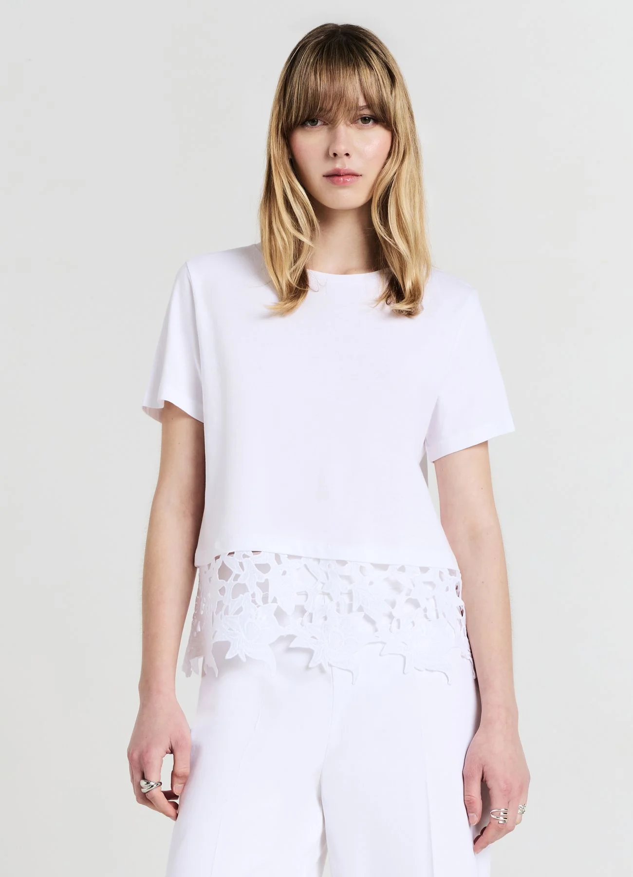 T-shirt fondo sangallo