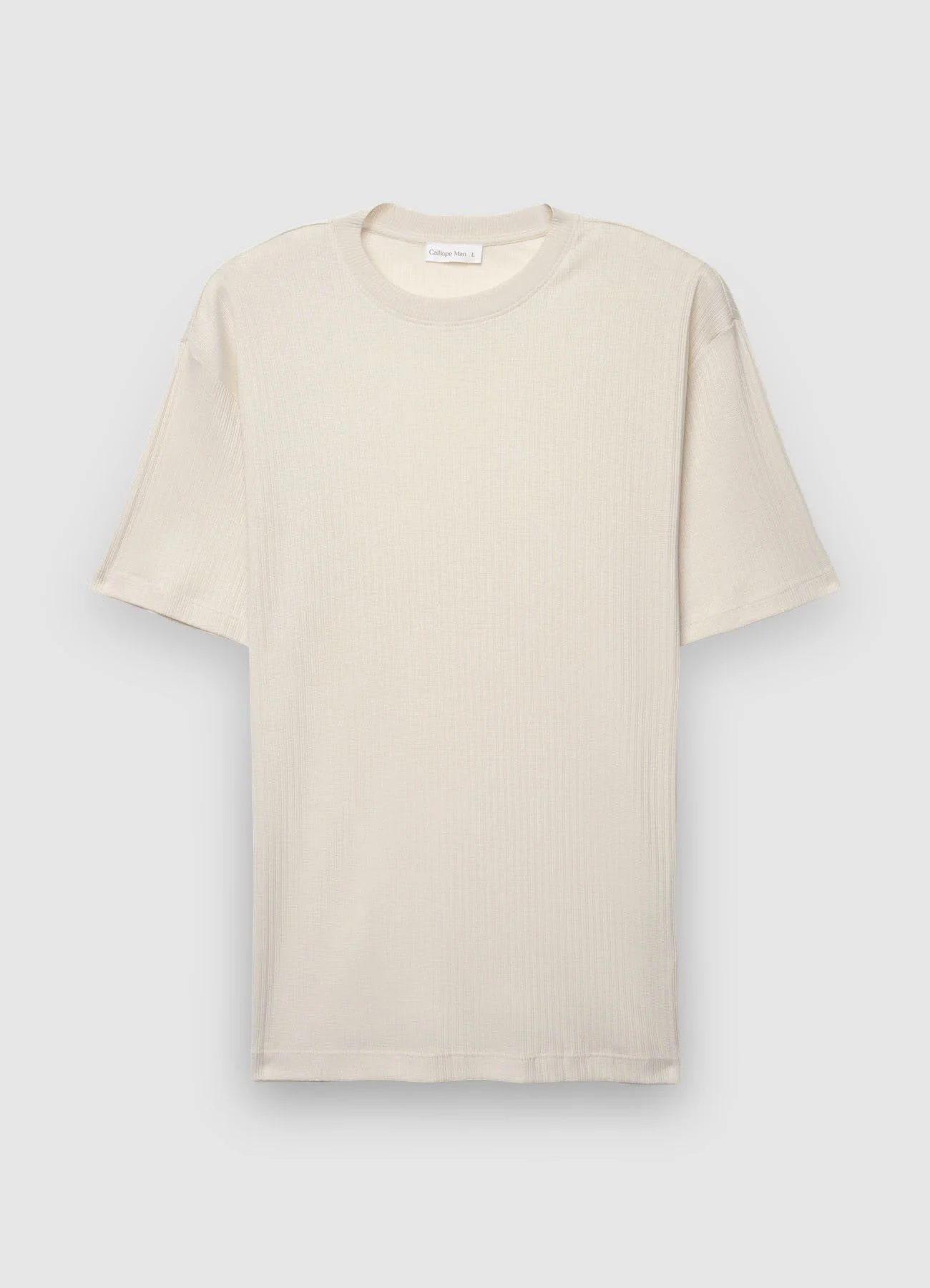 T-shirt girocollo a costine - Image 5