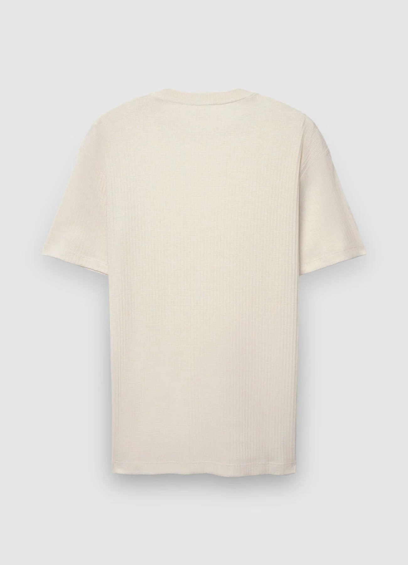 T-shirt girocollo a costine - Image 6
