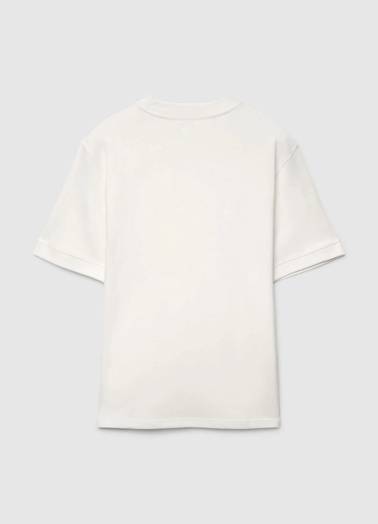 T-shirt girocollo a tinta unita - Image 4