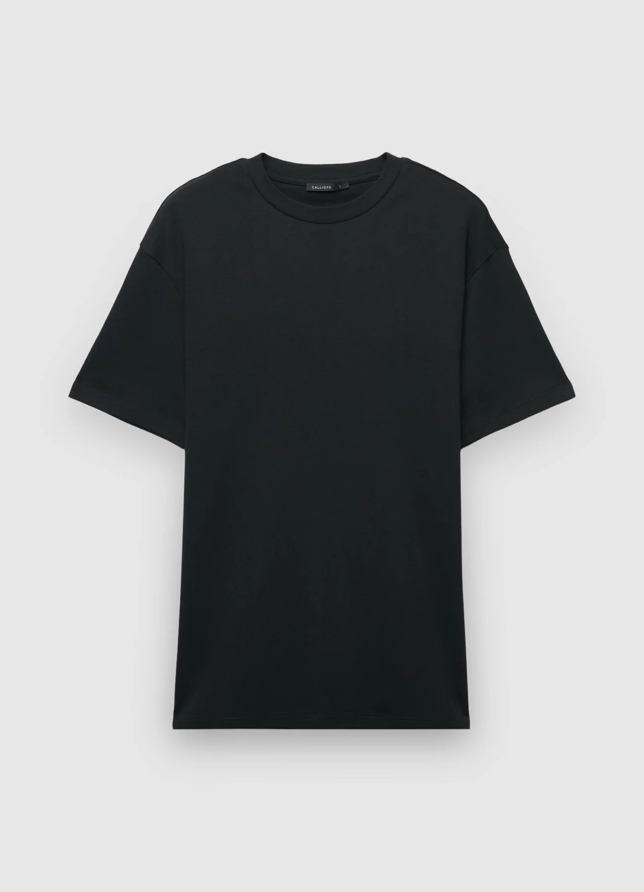 T-shirt girocollo a tinta unita - Image 4