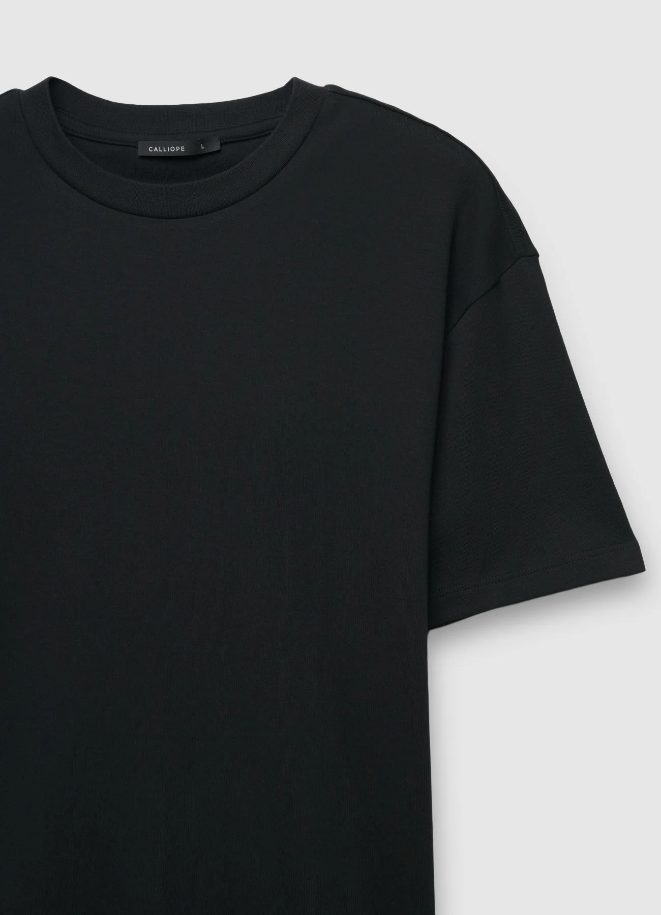 T-shirt girocollo a tinta unita - Image 6
