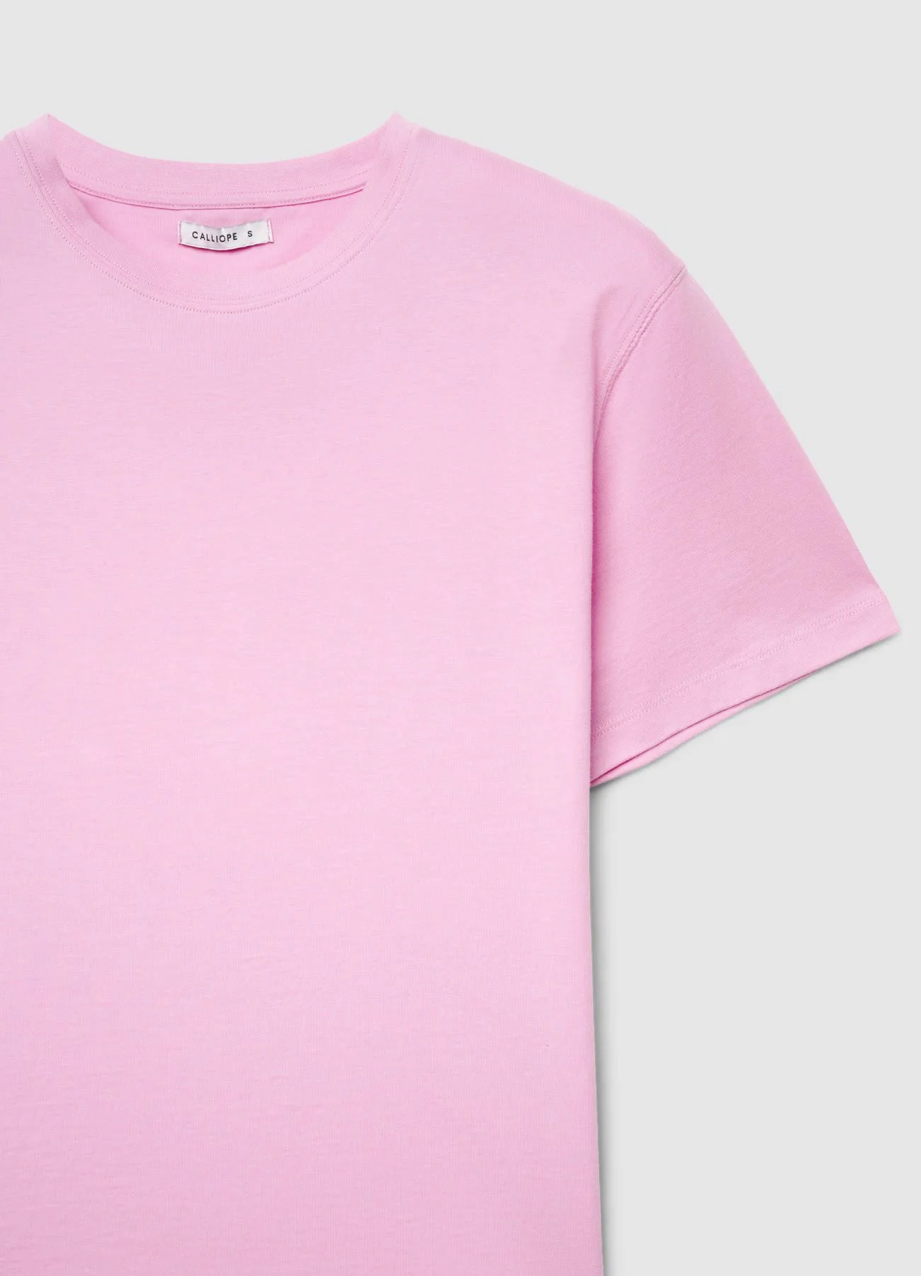T-shirt girocollo a tinta unita - Image 4