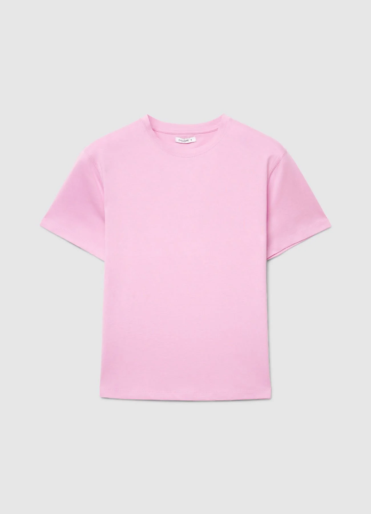 T-shirt girocollo a tinta unita - Image 5