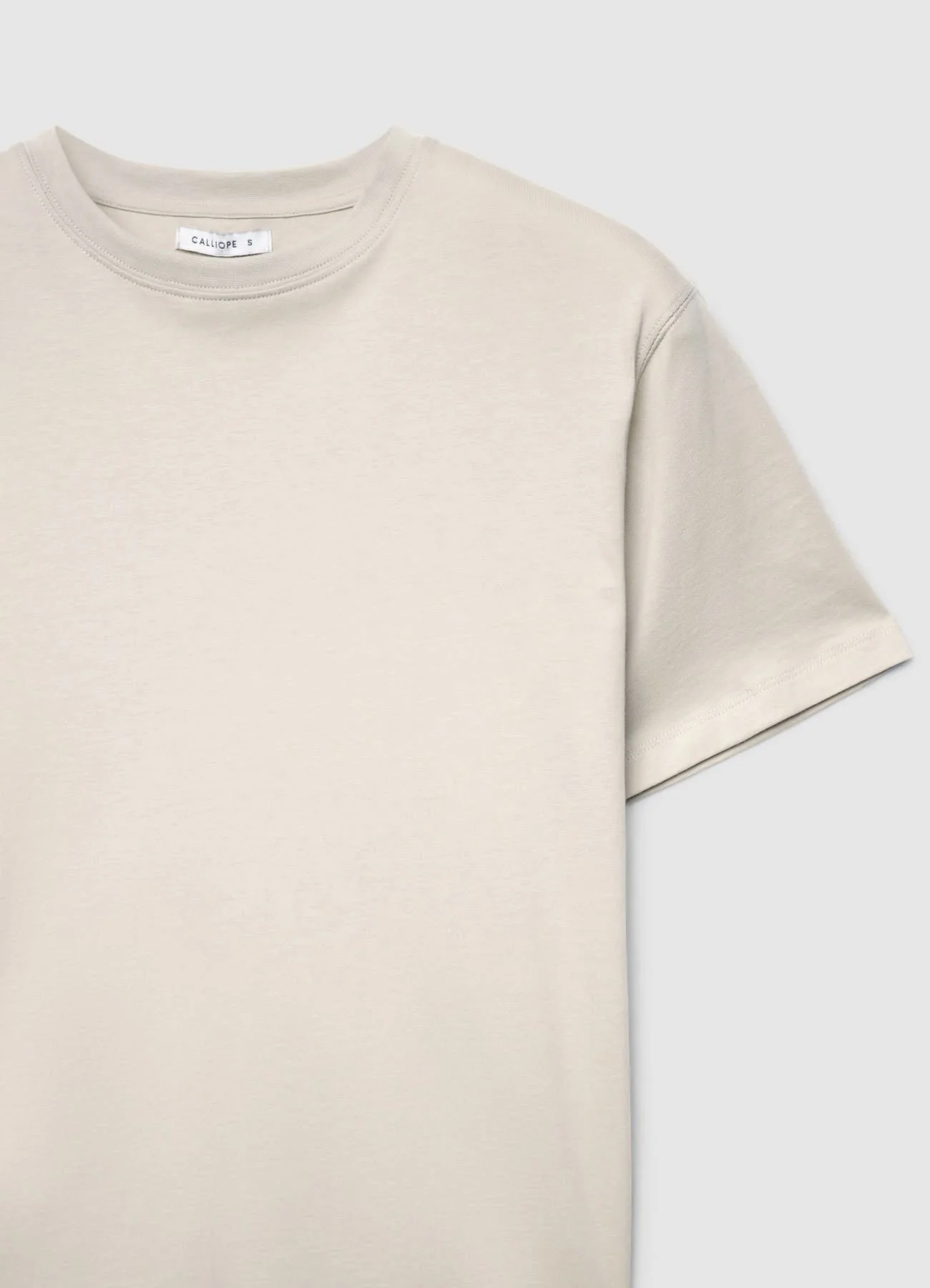 T-shirt girocollo a tinta unita - Image 5