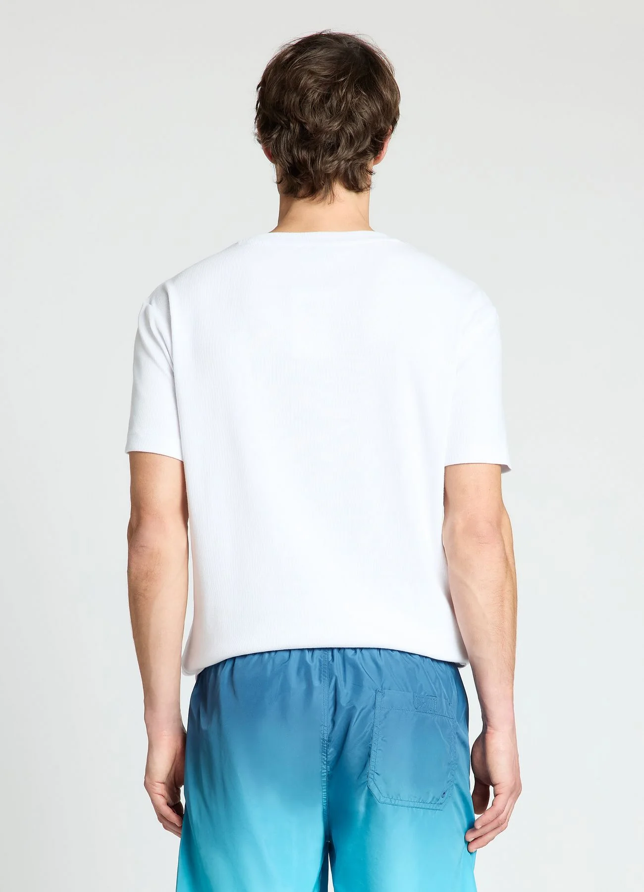 T-shirt girocollo in costina - Image 3