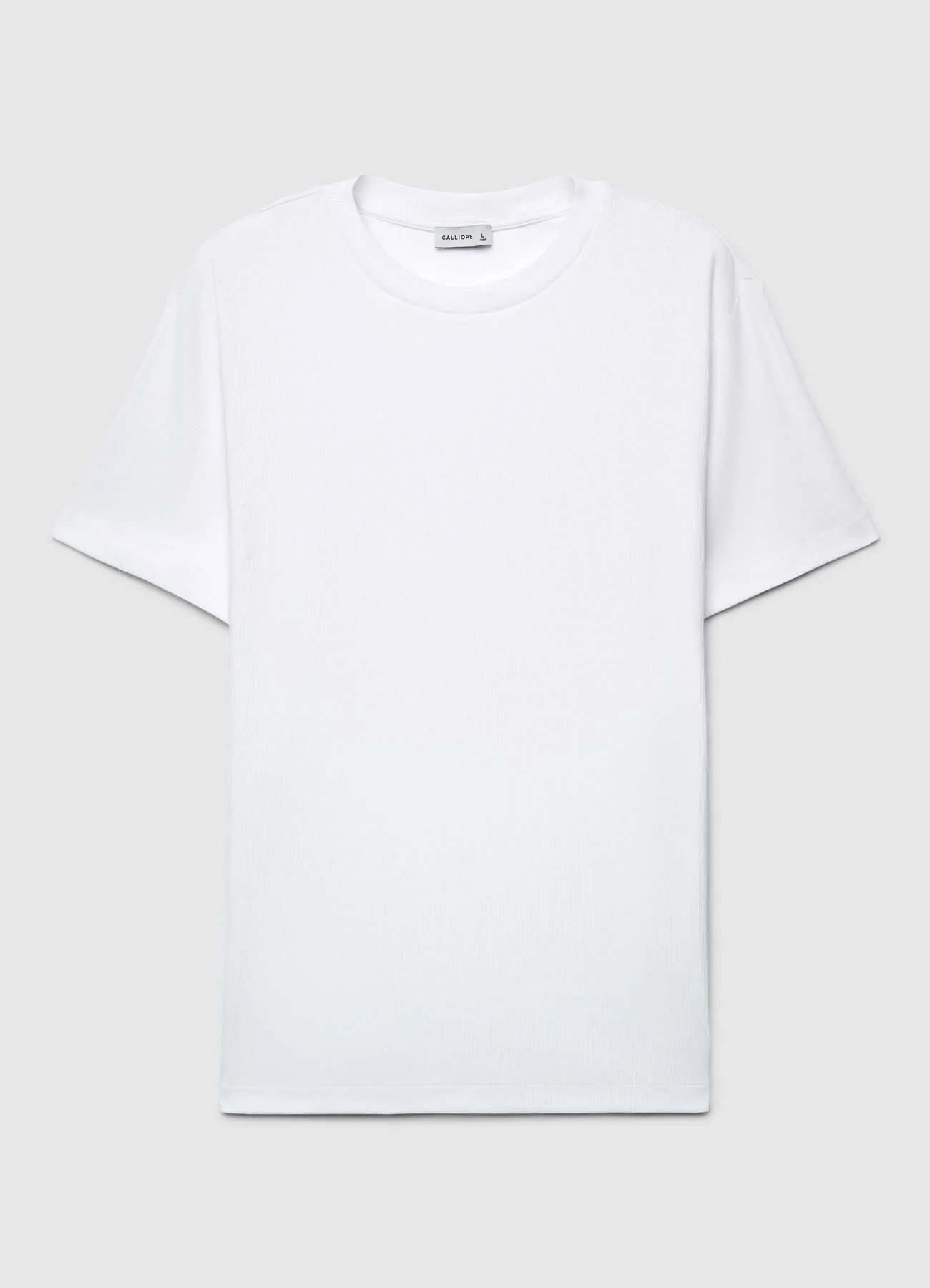 T-shirt girocollo in costina - Image 5