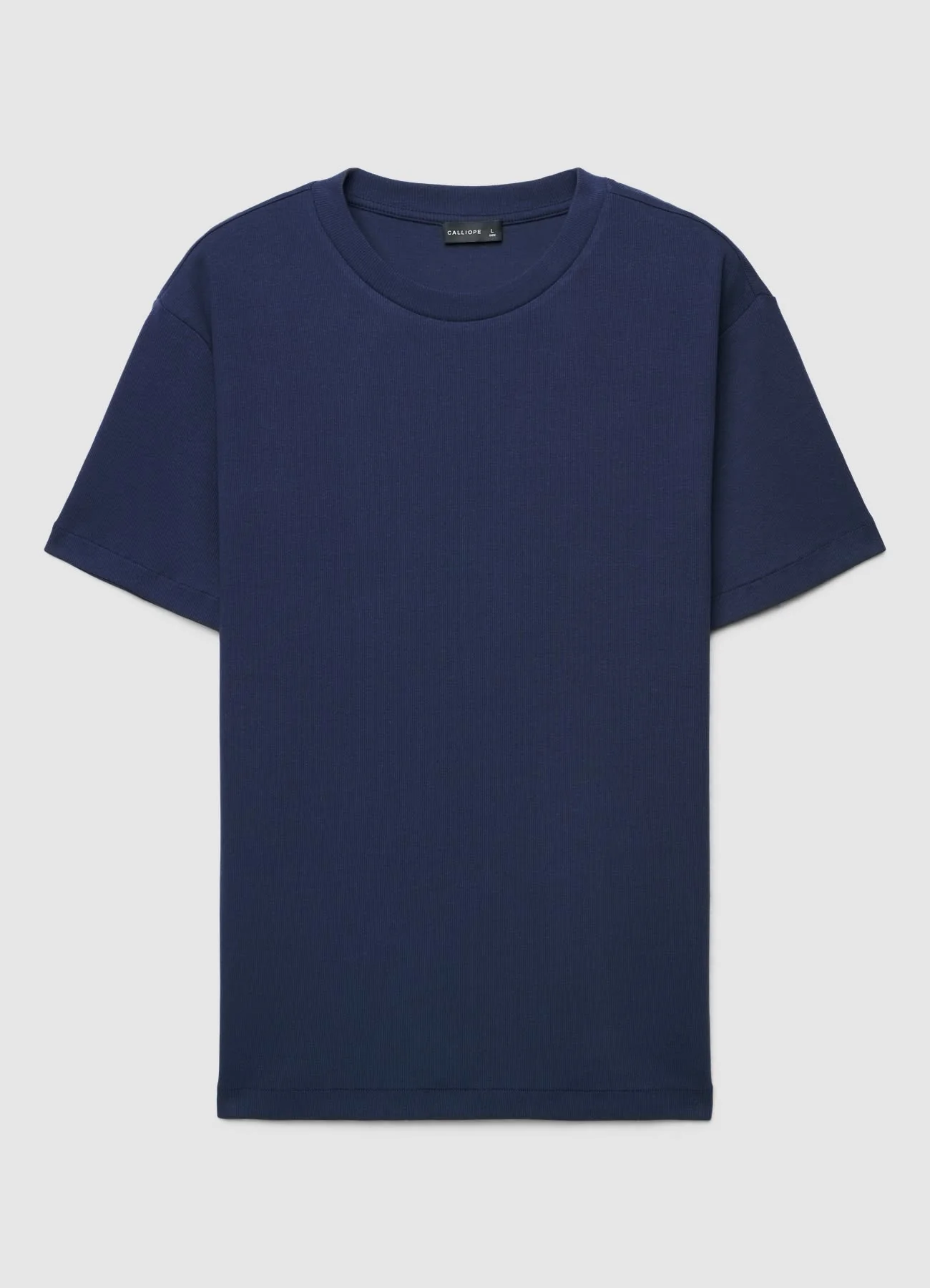 T-shirt girocollo in costina - Image 5