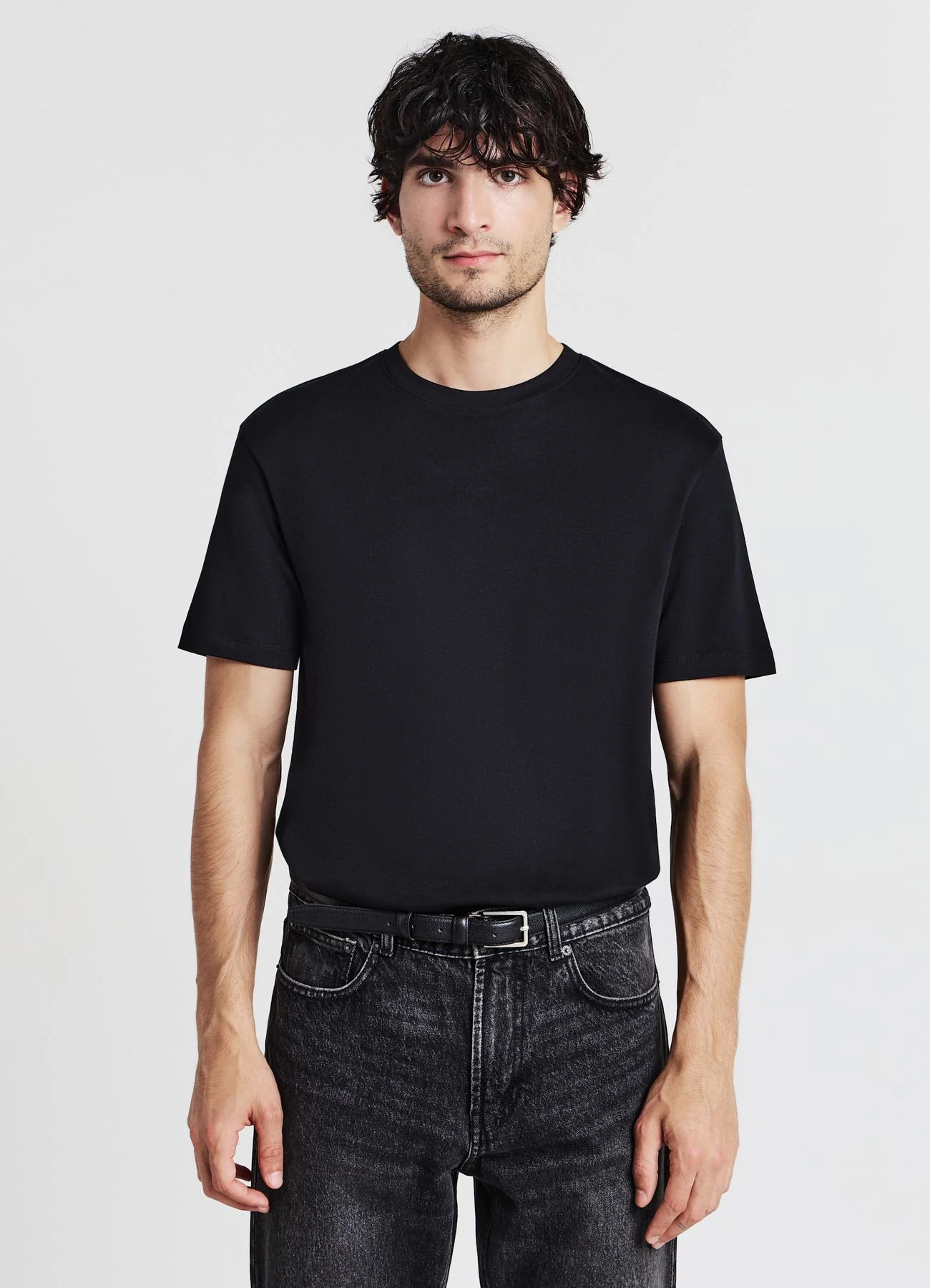T-shirt girocollo in cotone - Image 2