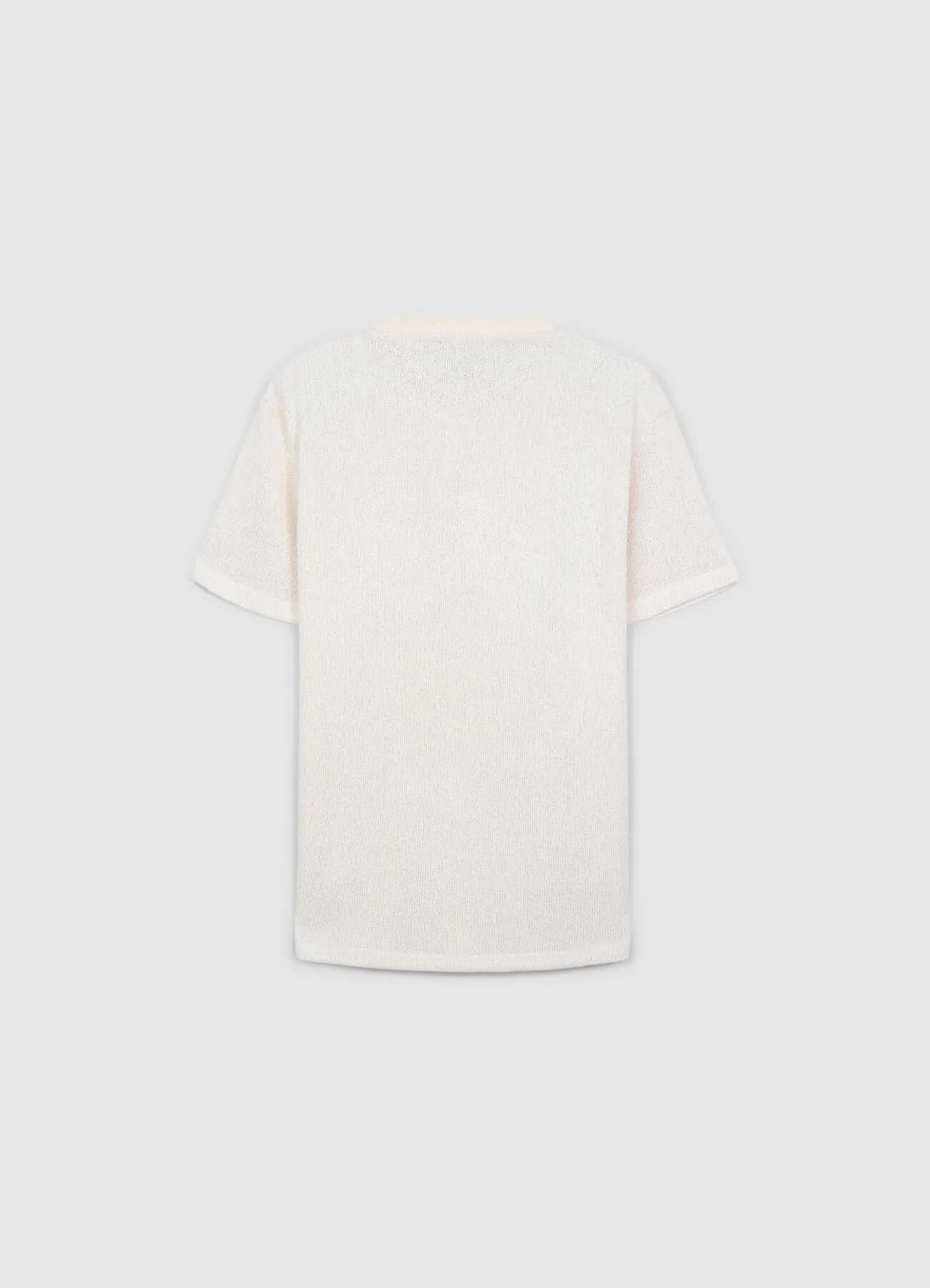 T-shirt girocollo lavorata - Image 7