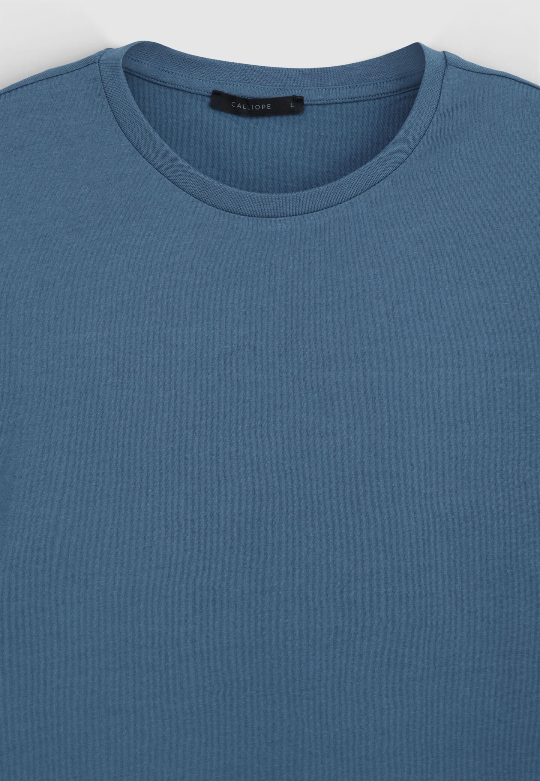 T-shirt girocollo tinta unita - Image 5