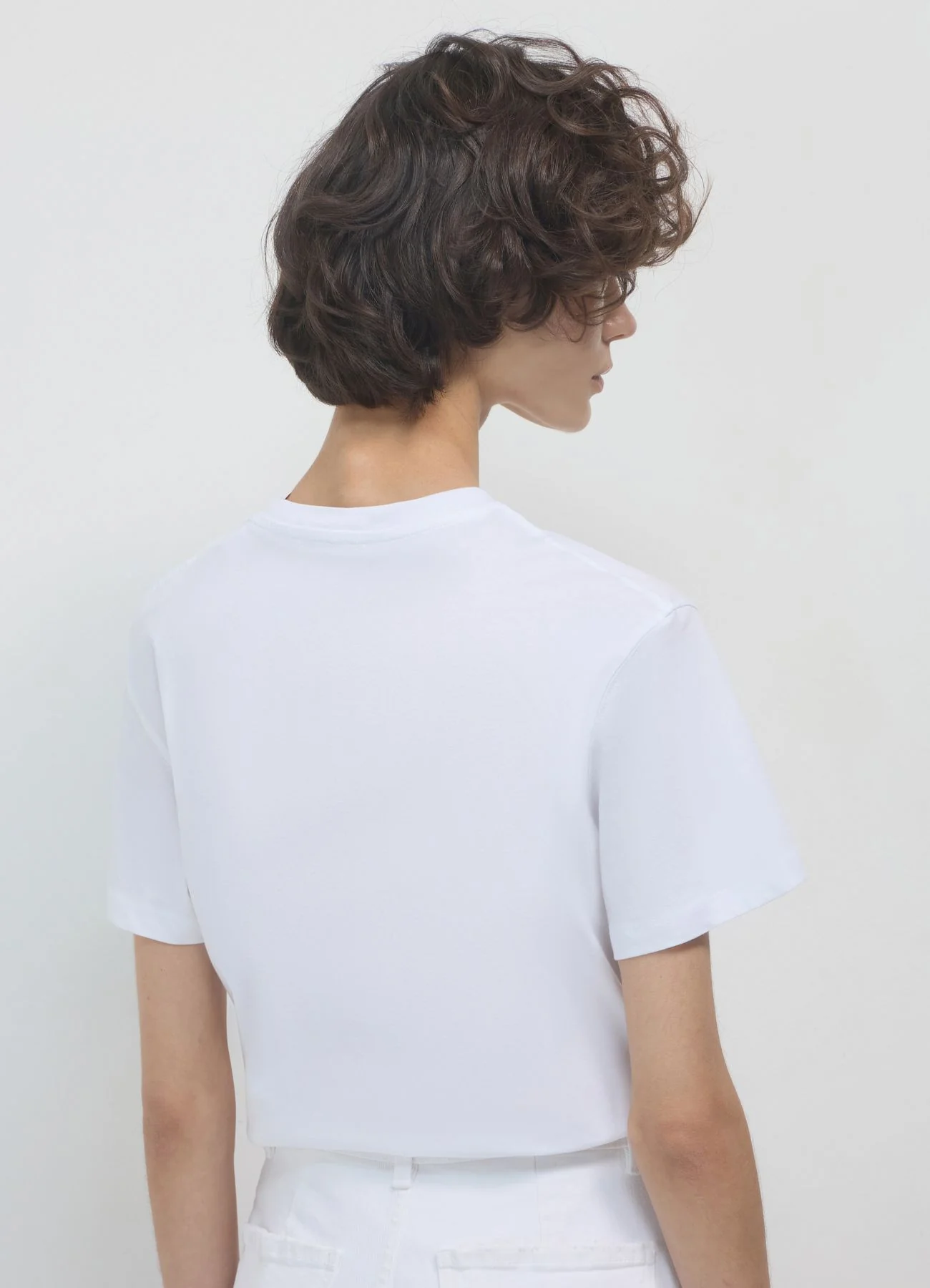 T-shirt girocollo tinta unita - Image 2