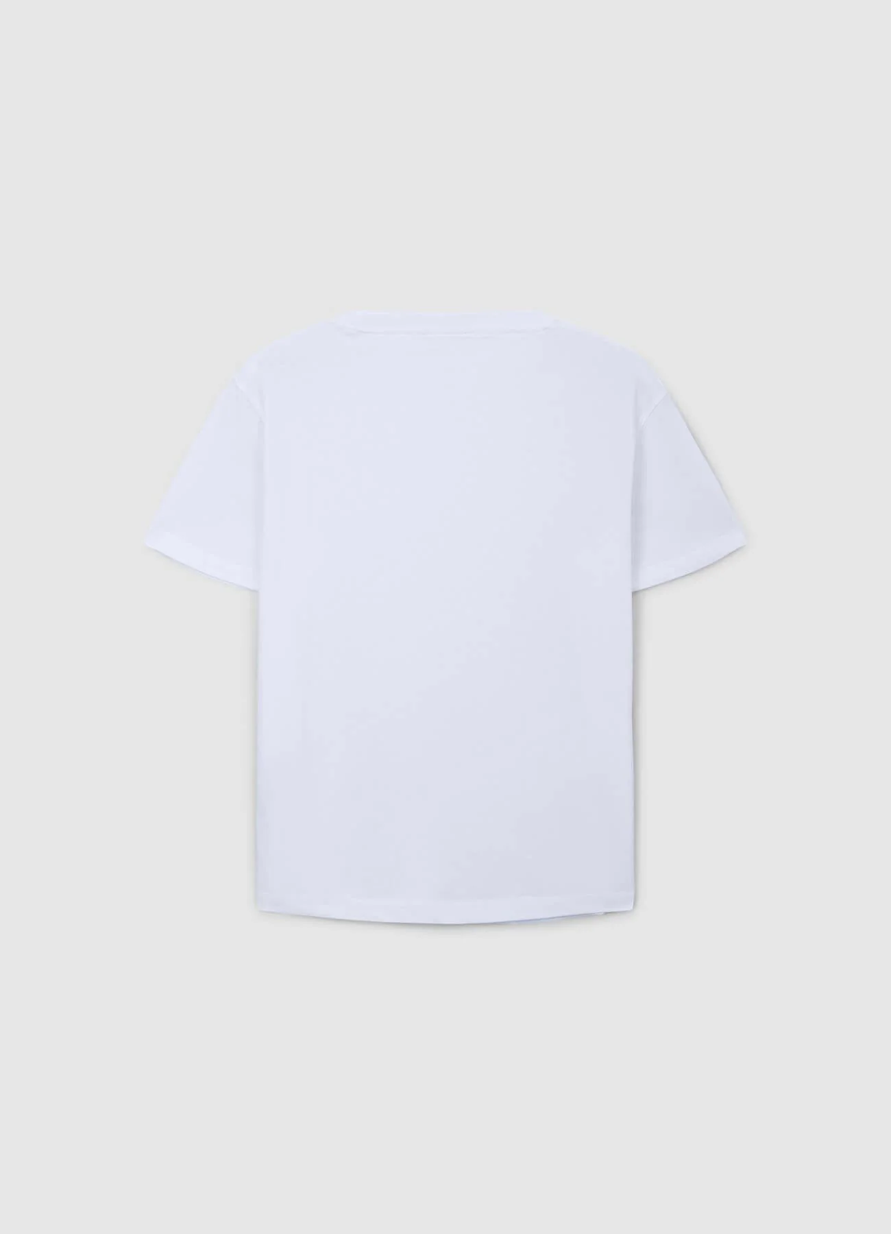 T-shirt girocollo tinta unita - Image 5