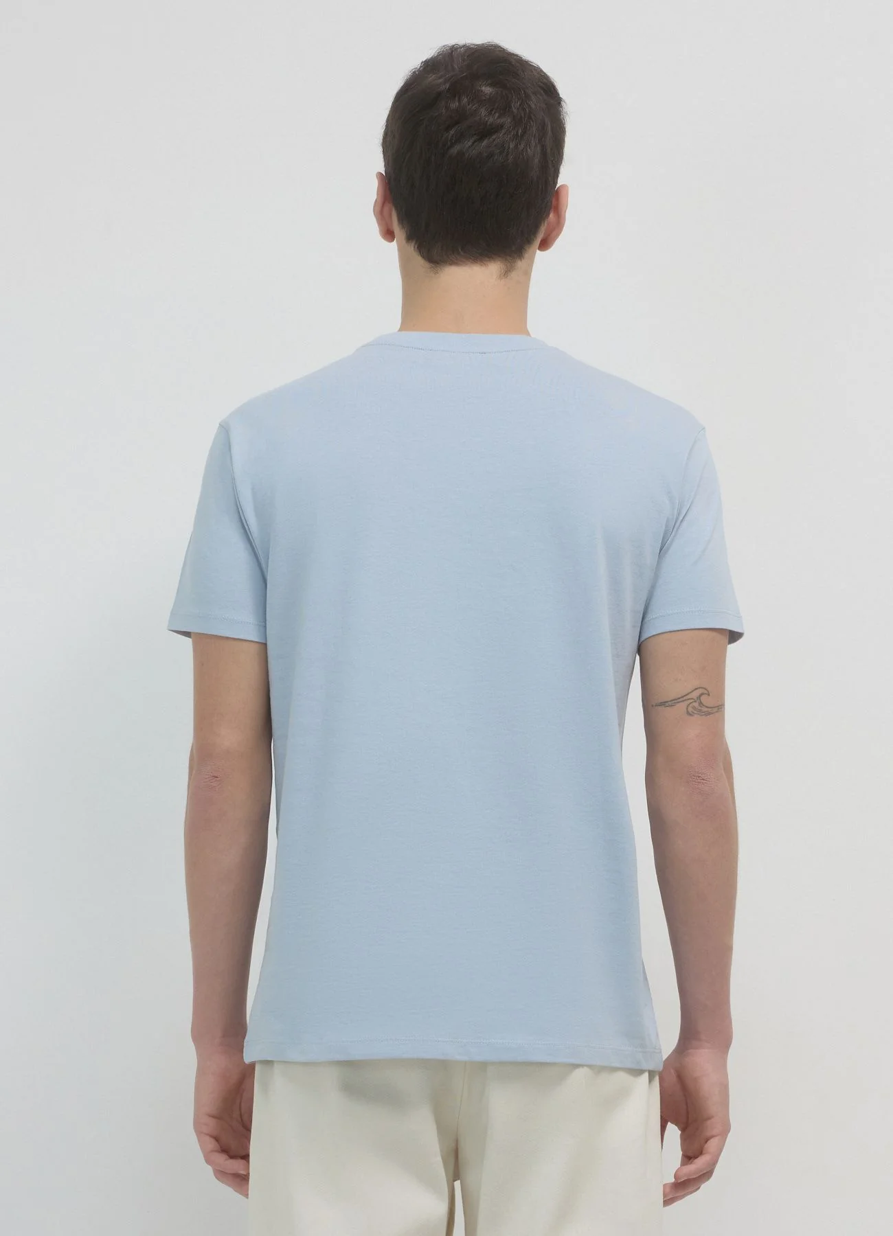 T-shirt girocollo tinta unita - Image 2