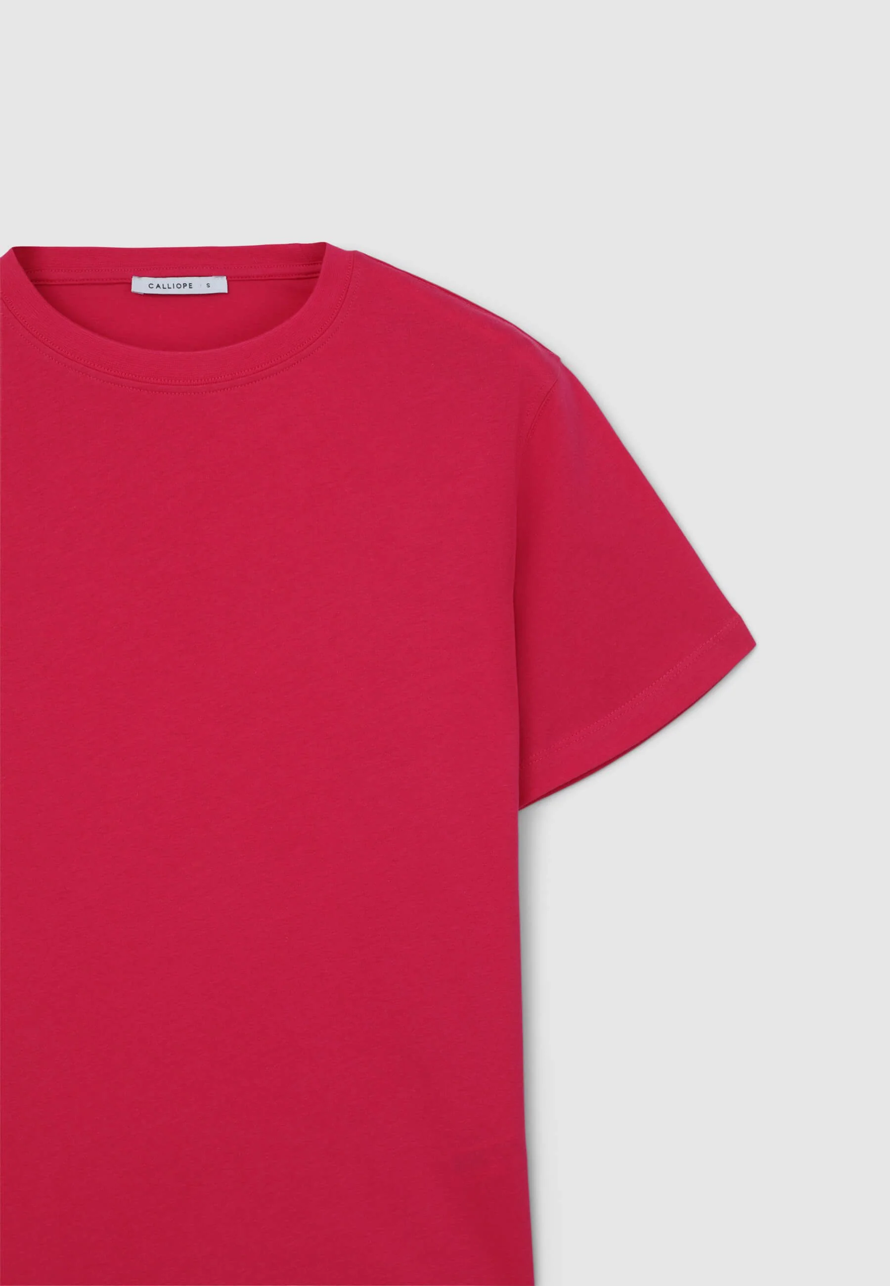 T-shirt girocollo tinta unita - Image 4