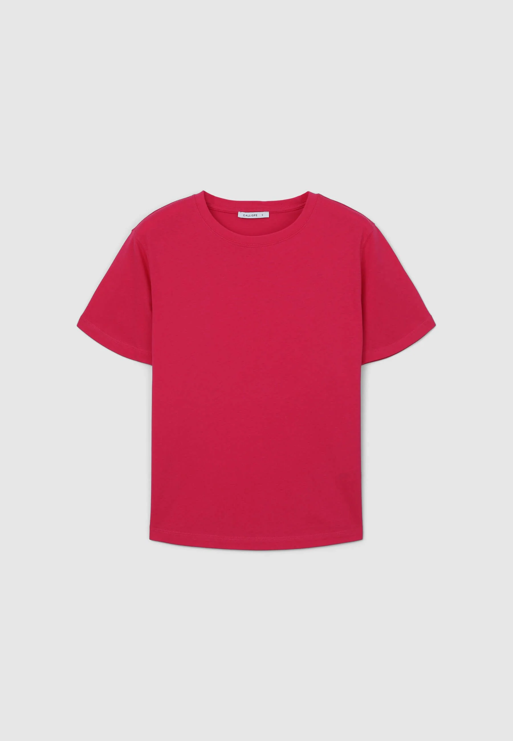 T-shirt girocollo tinta unita - Image 5