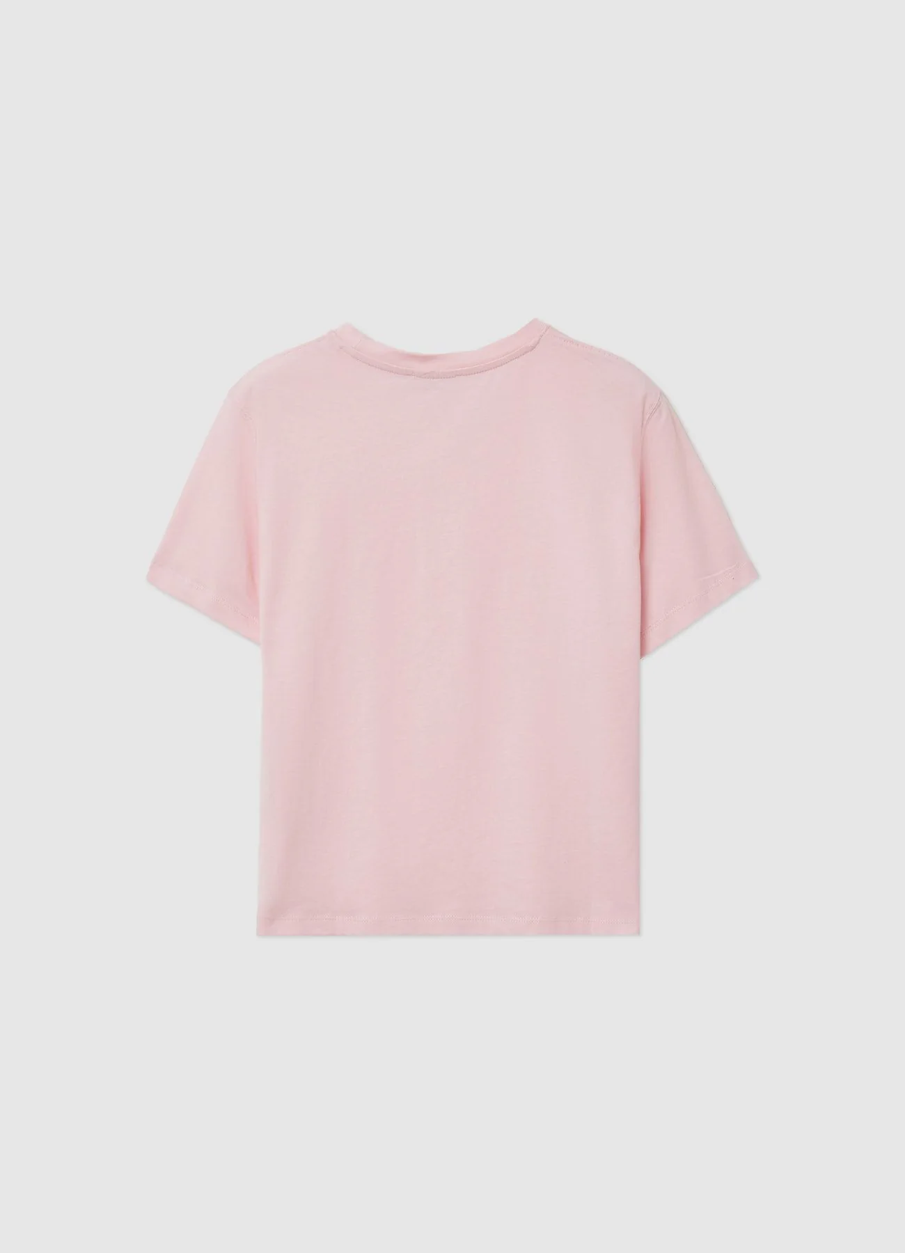 T-shirt girocollo tinta unita - Image 6