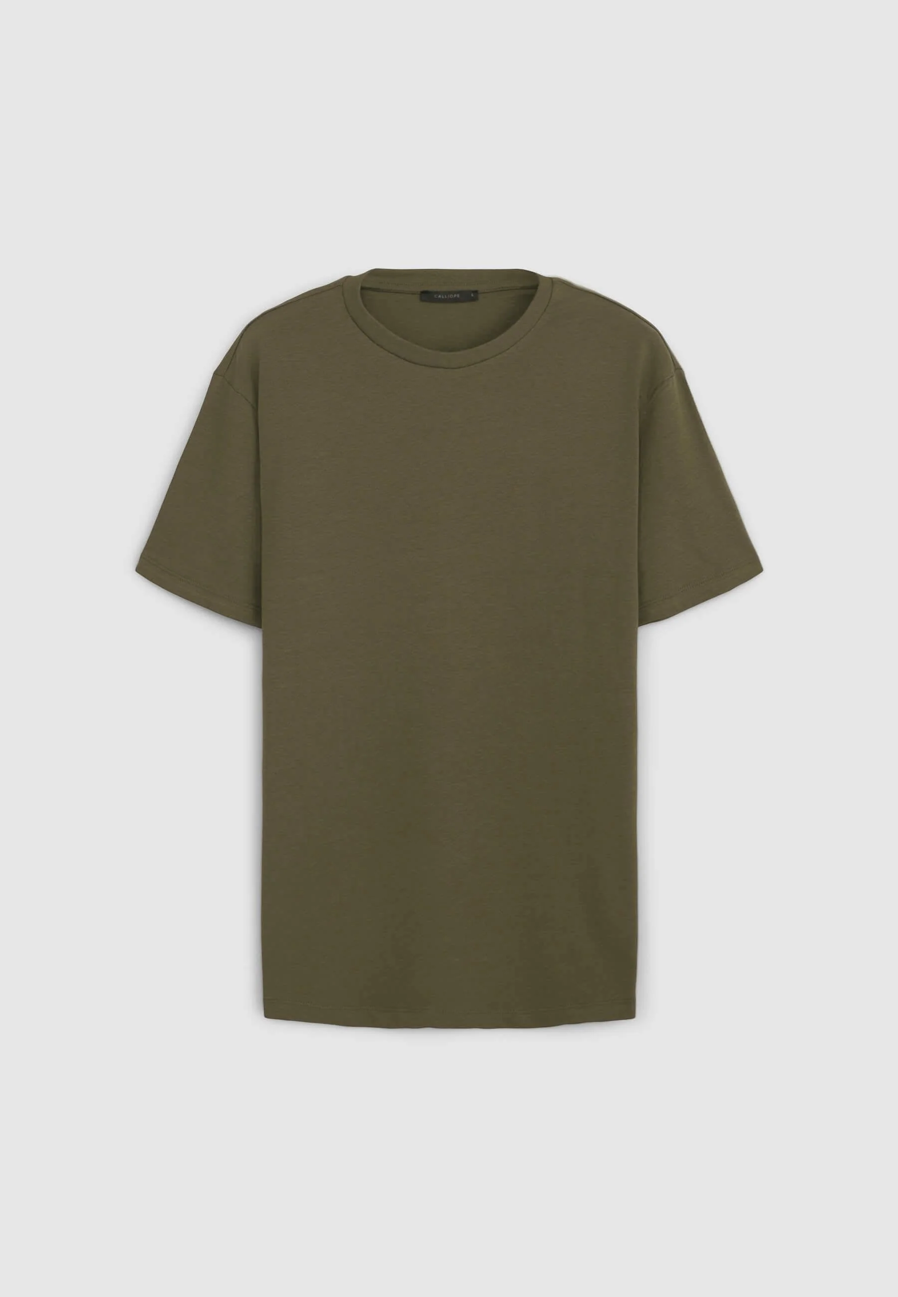T-shirt girocollo tinta unita - Image 5