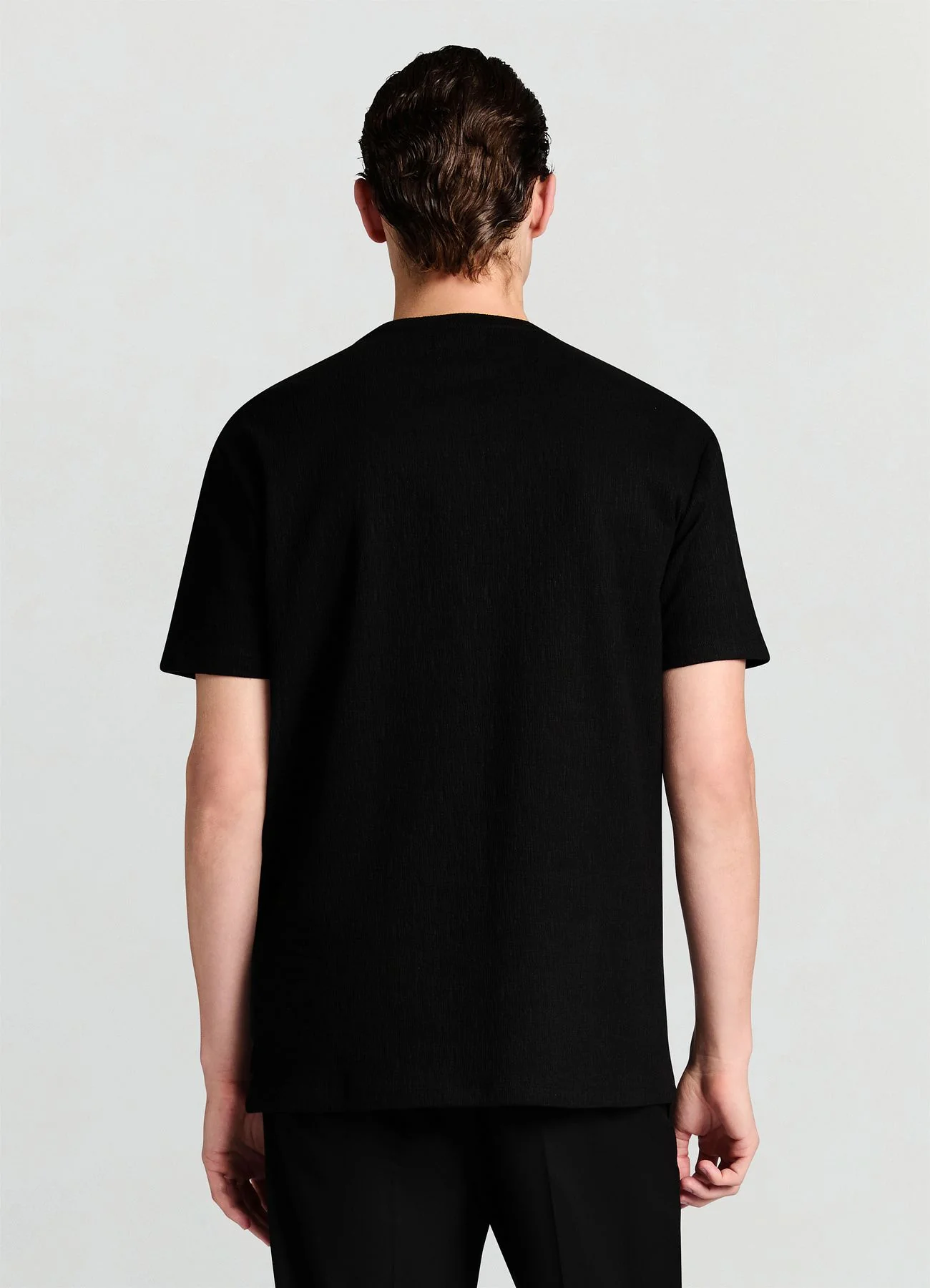 T-shirt goffrata girocollo