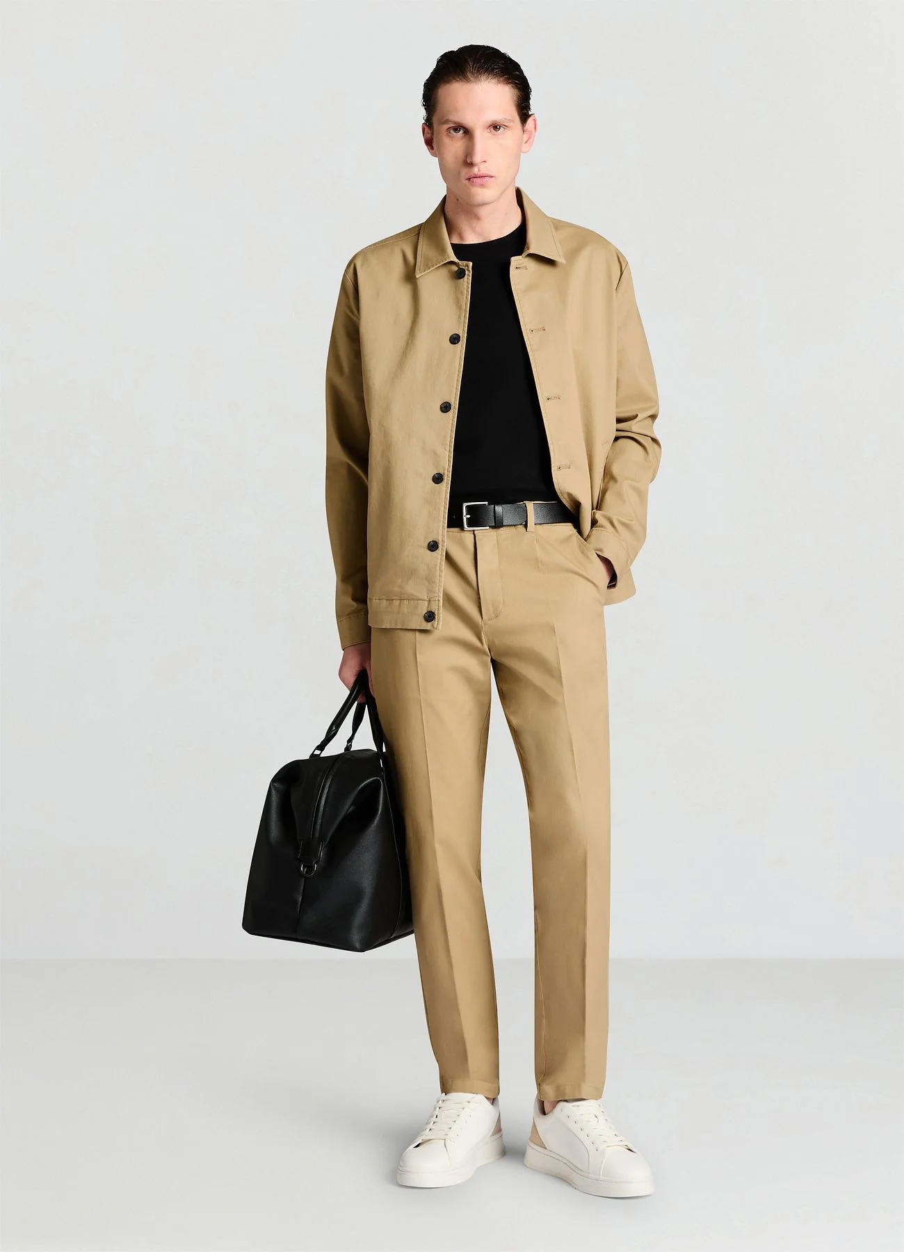 T-shirt in costina relaxed fit - Image 3
