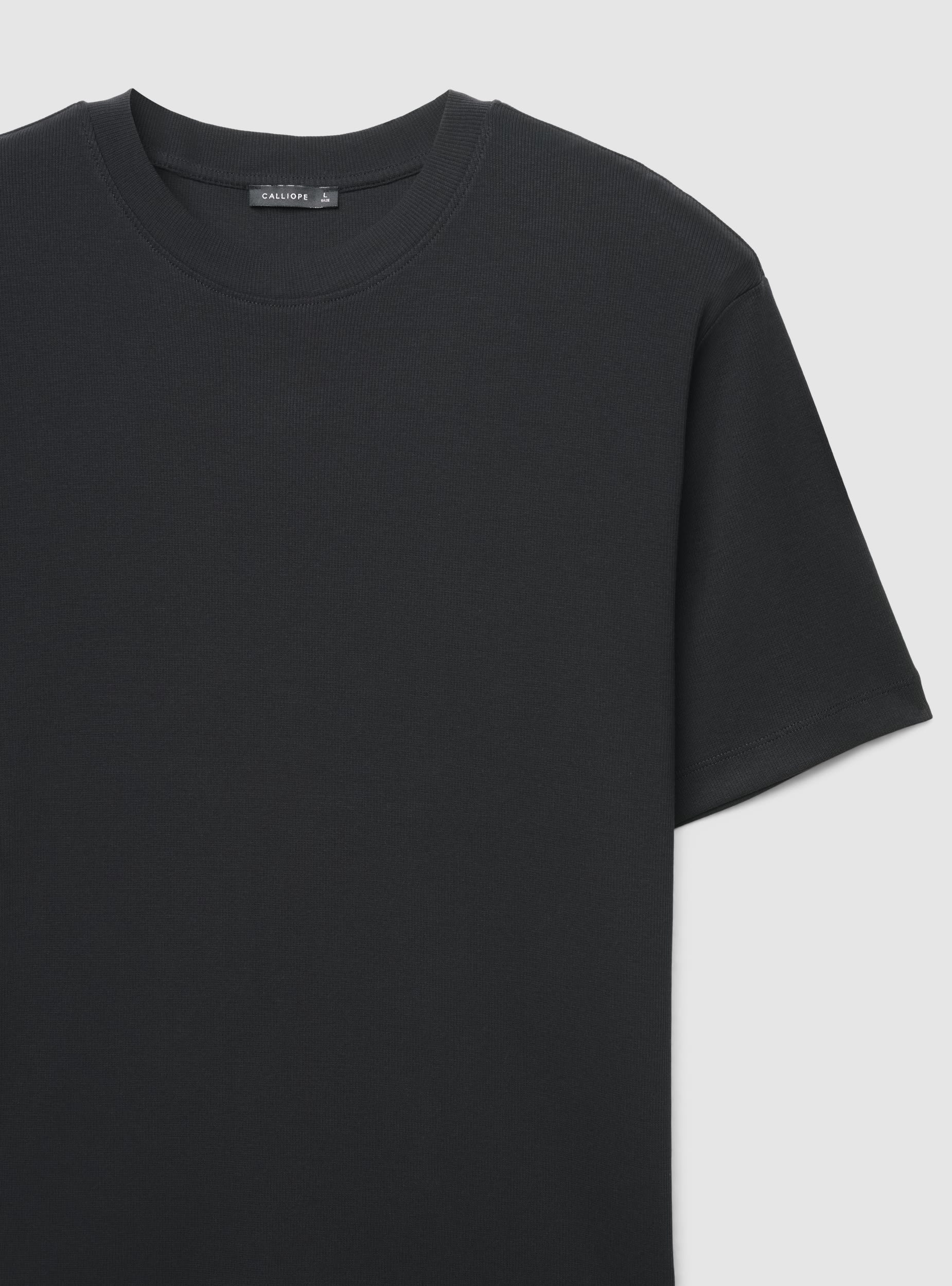 T-shirt in costina relaxed fit - Image 6