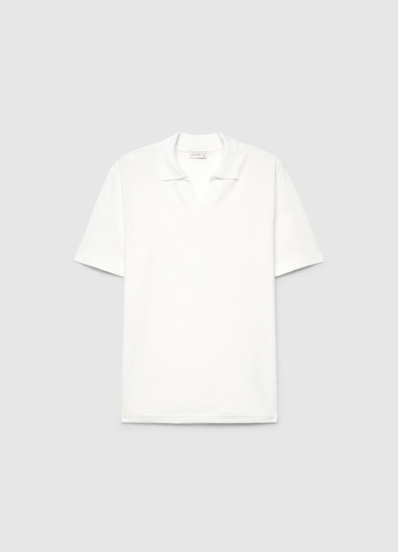 T-shirt in maglia con colletto polo - Image 4