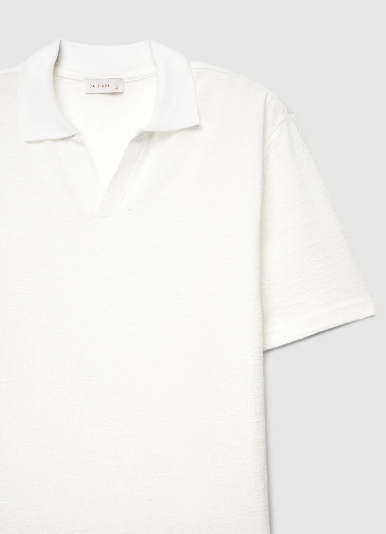 T-shirt in maglia con colletto polo - Image 6