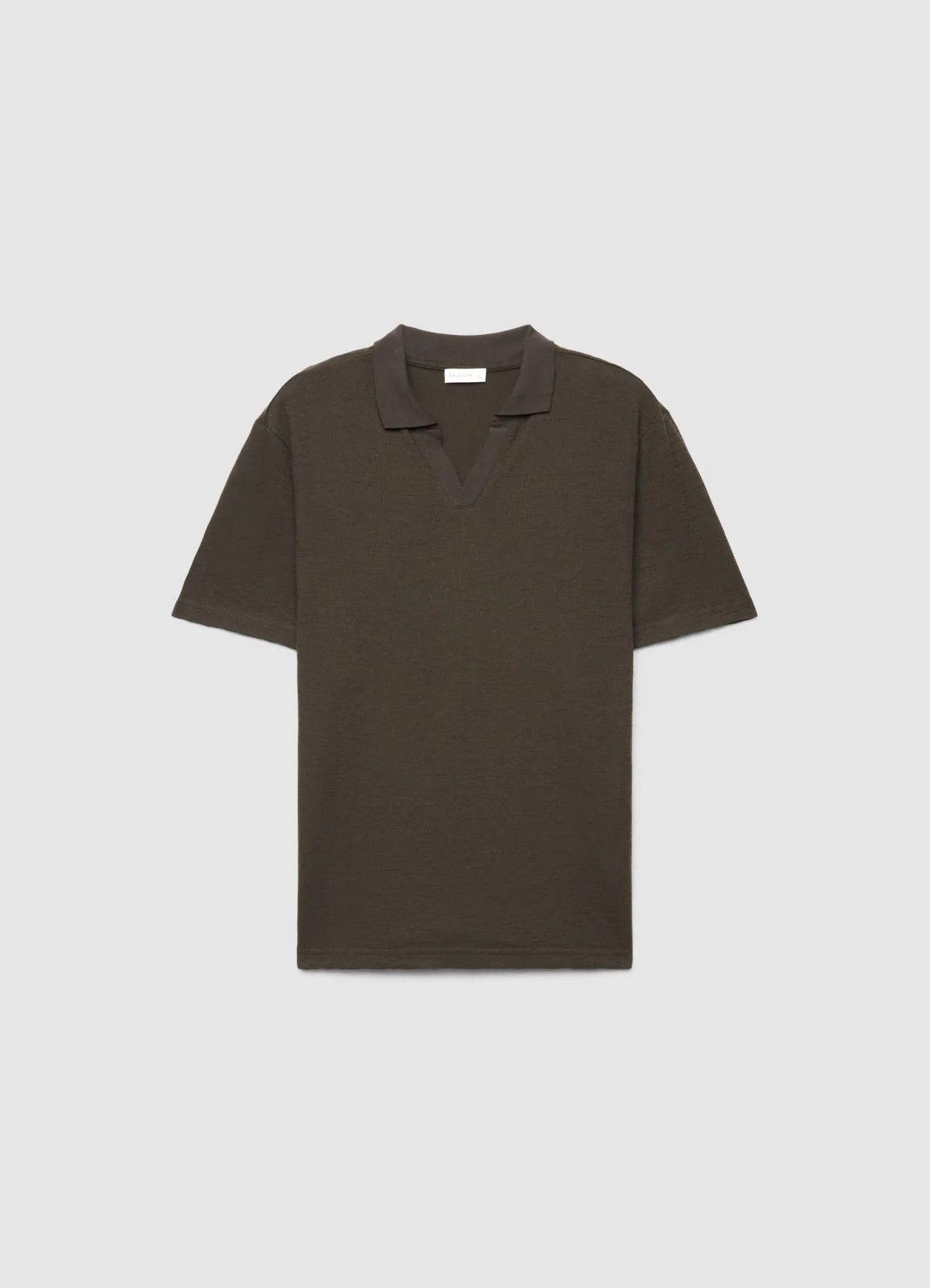 T-shirt in maglia con colletto polo - Image 4