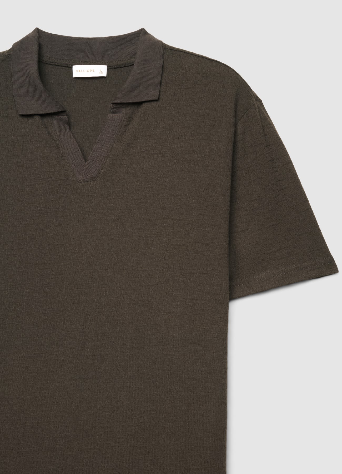 T-shirt in maglia con colletto polo - Image 6