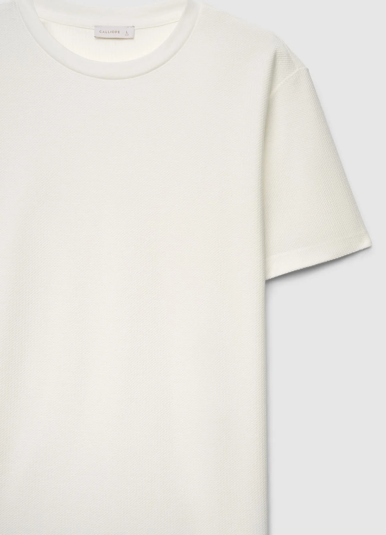 T-shirt in maglia operata tinta unita - Image 6