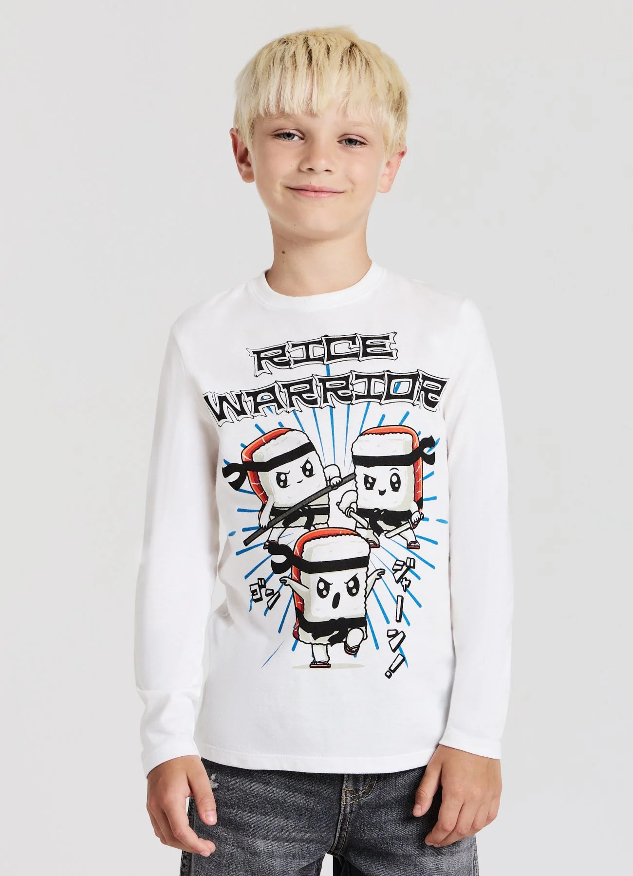 T-shirt manica lunga con stampa frontale