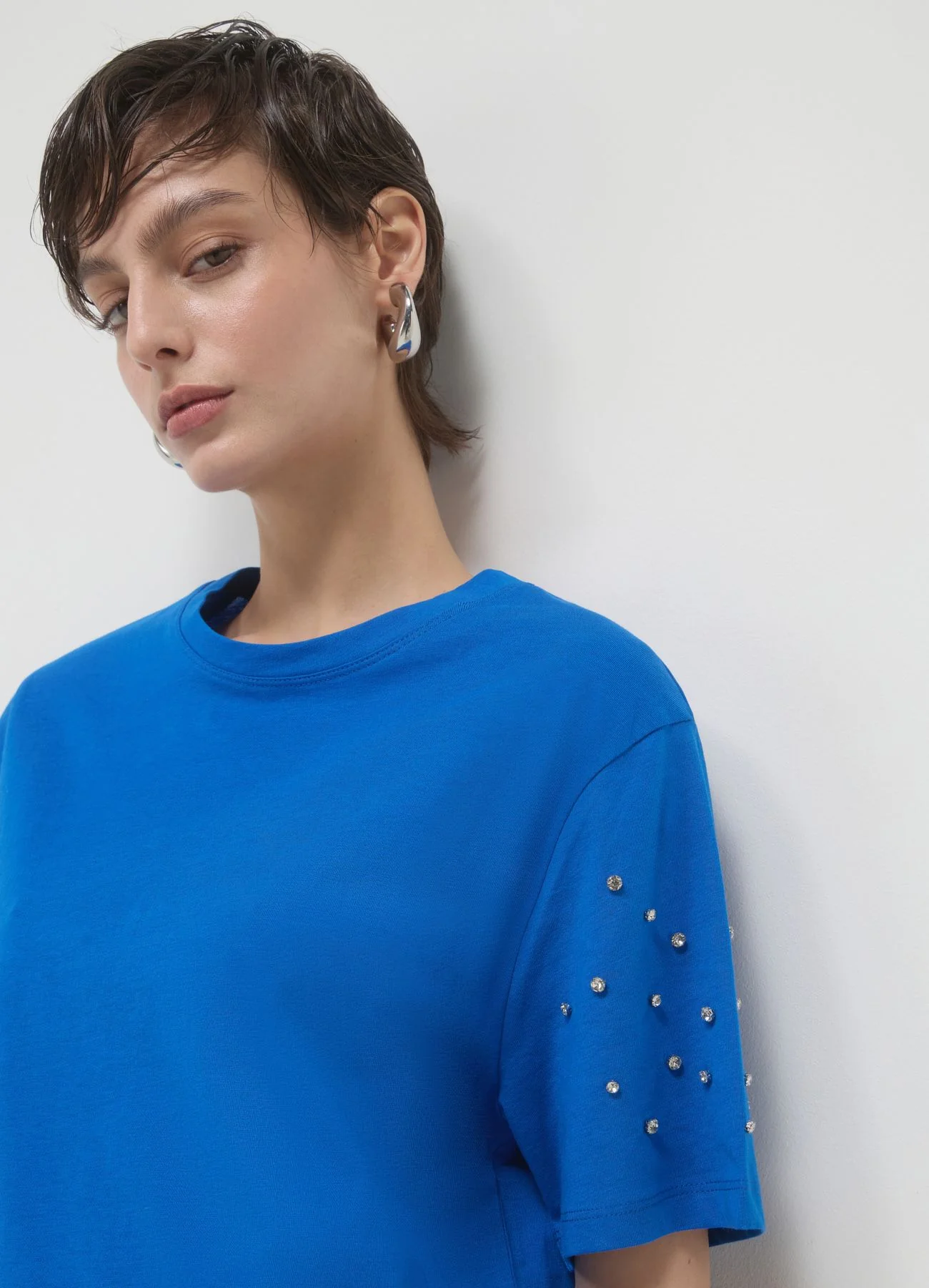T-shirt maniche strass - Image 3