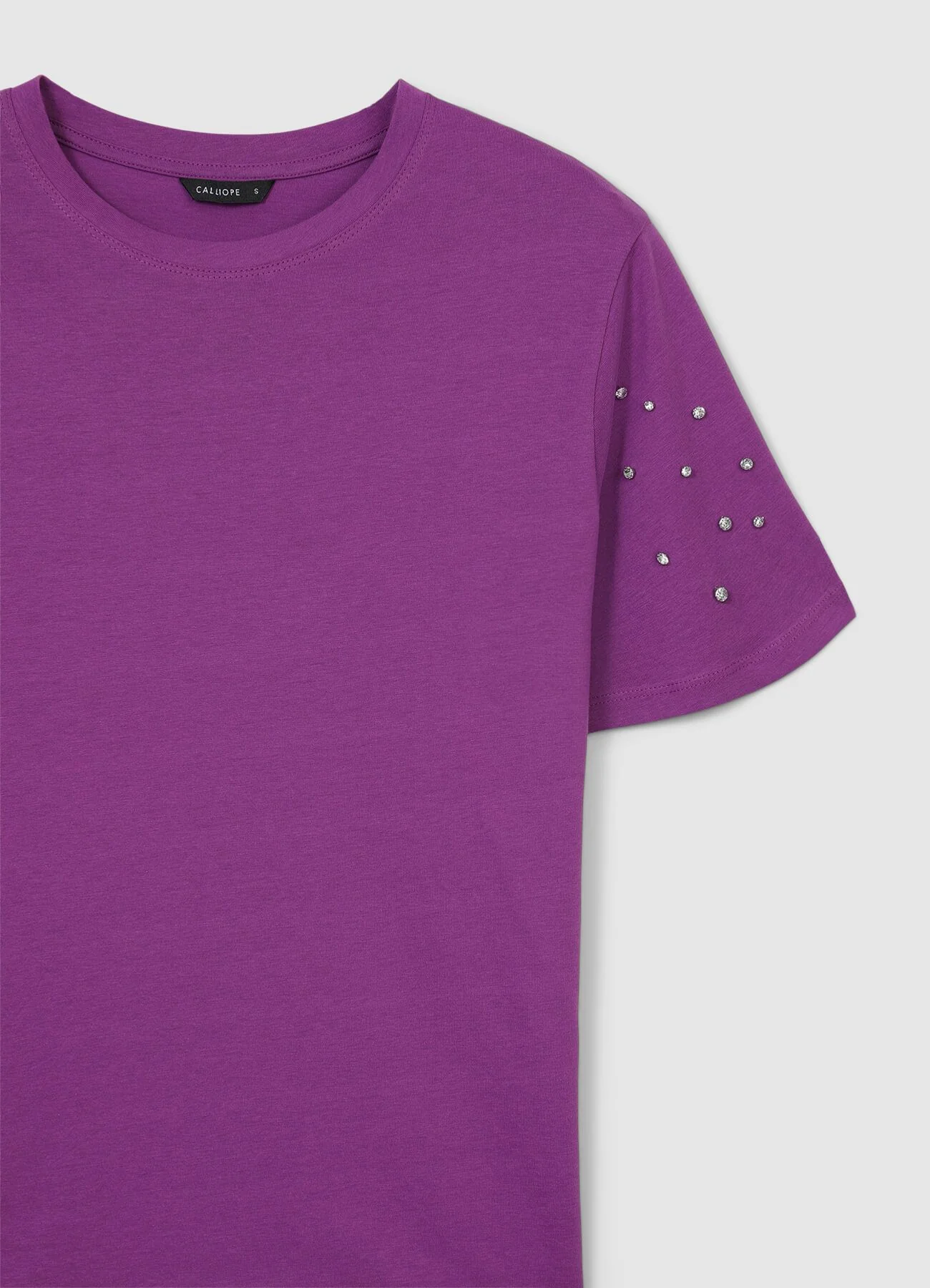 T-shirt maniche strass - Image 7