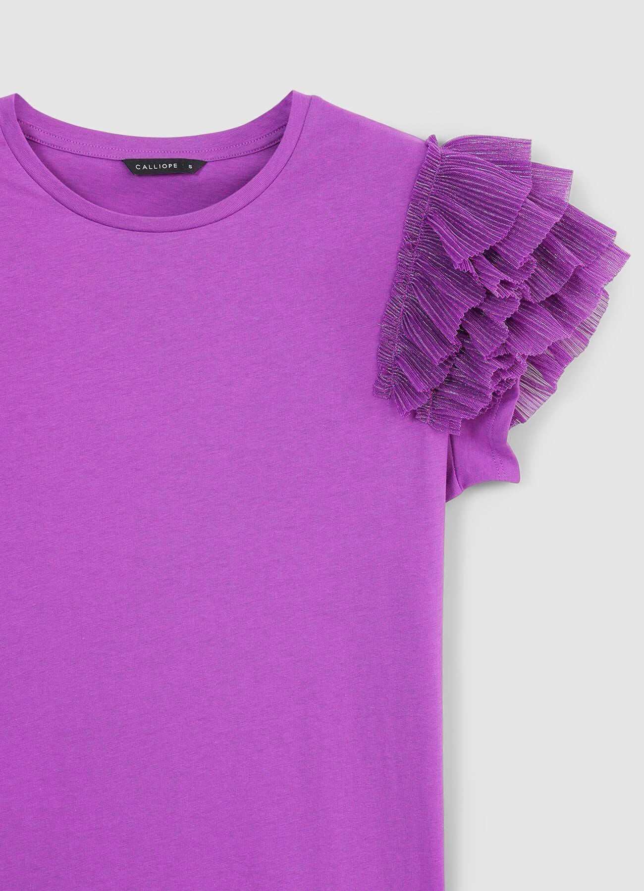 T-shirt maniche tulle - Image 6