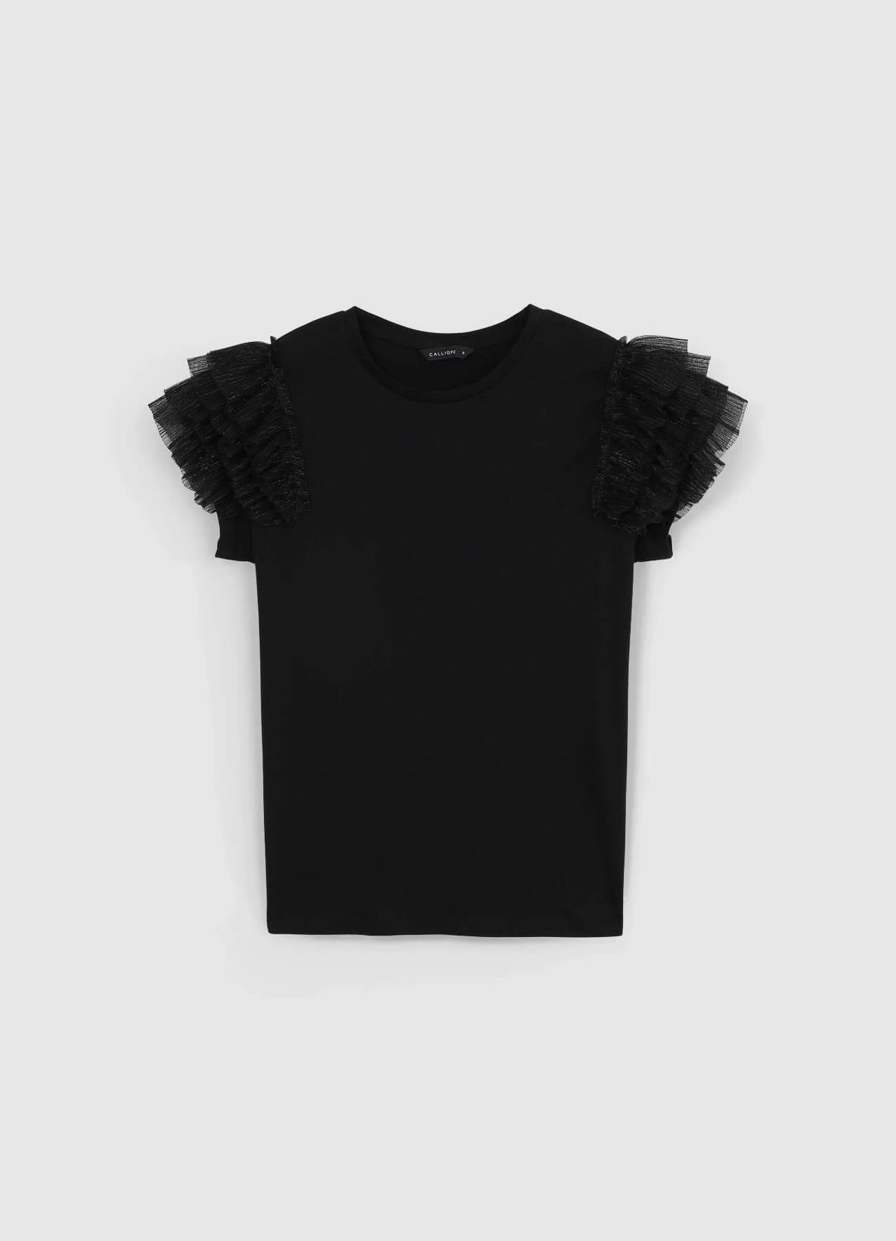 T-shirt maniche tulle - Image 6