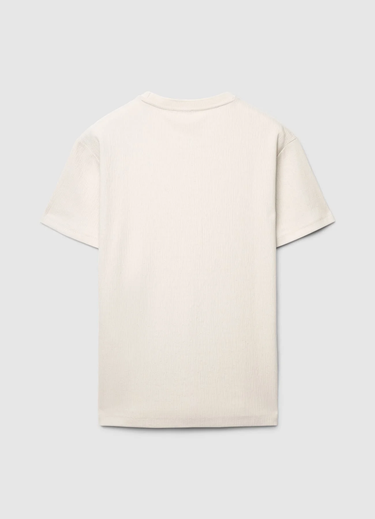 T-shirt operata a tinta unita - Image 5