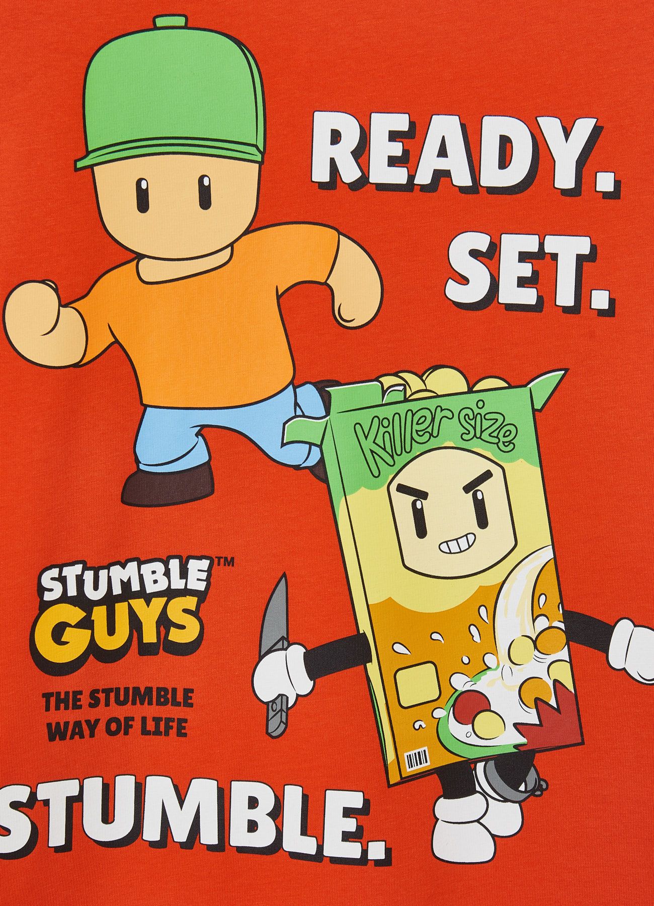 T-shirt over con stampa Stumble Guys - Image 4