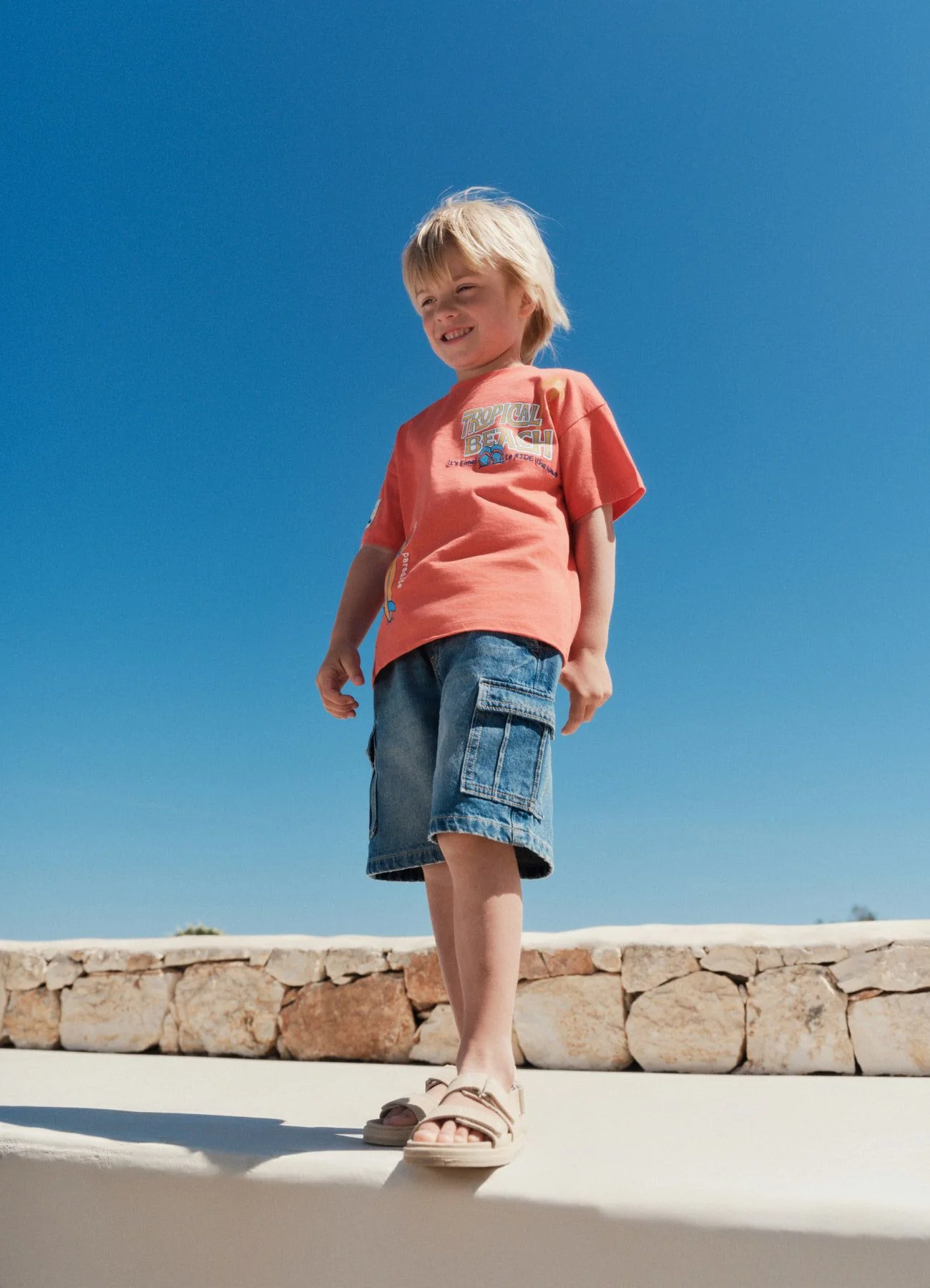 T-shirt over con stampa surf - Image 4