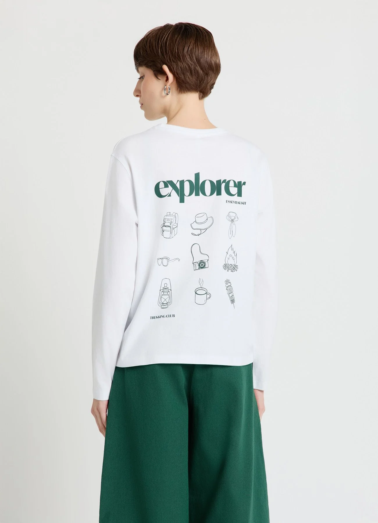T-shirt oversize con stampe fronte/retro - Image 2