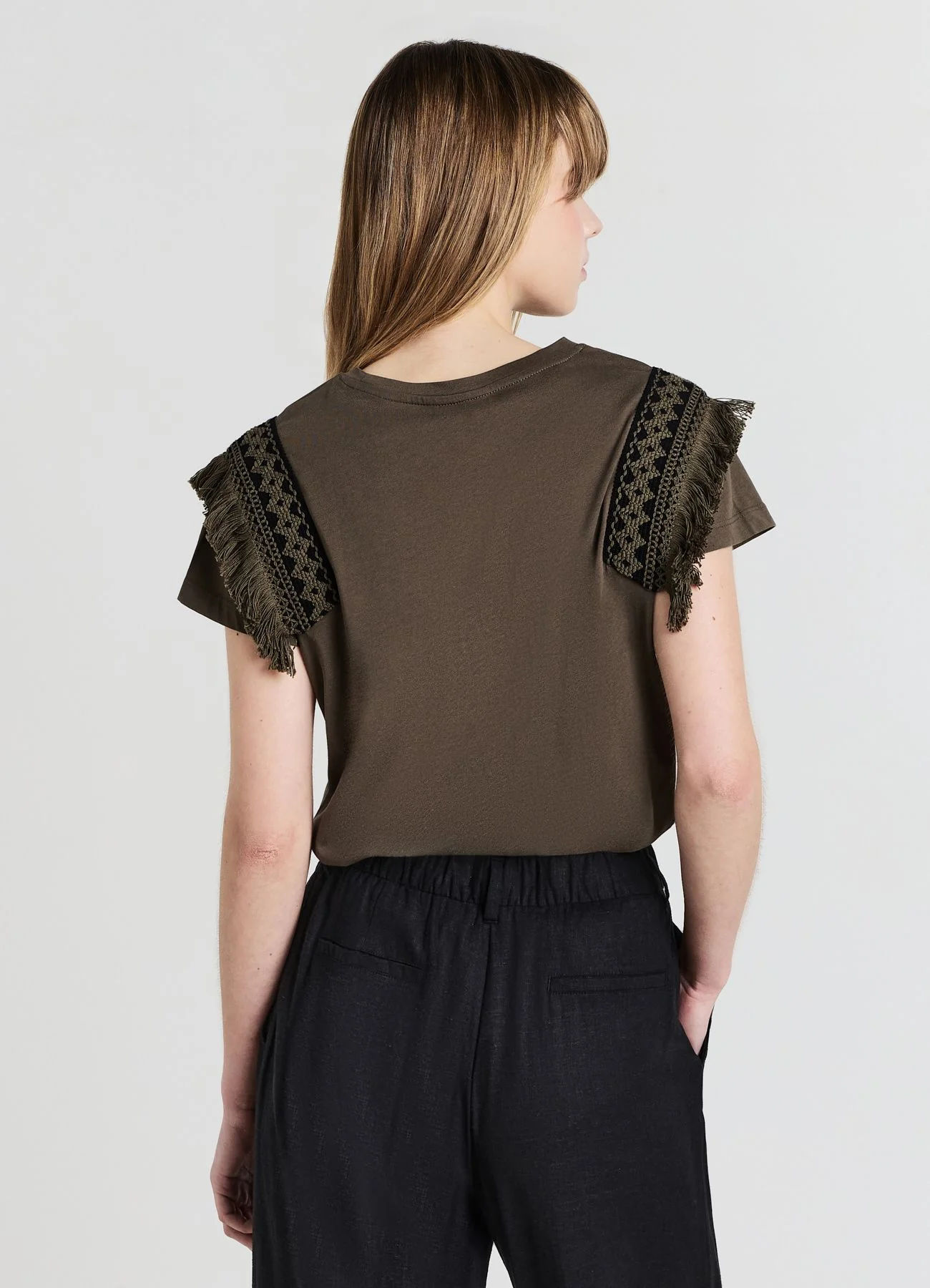T-shirt passamaneria bicolore