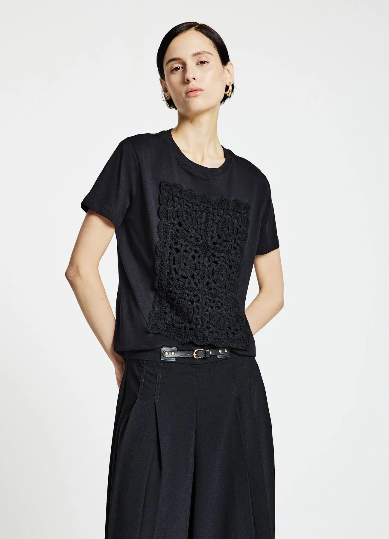 T-shirt passamaneria crochet