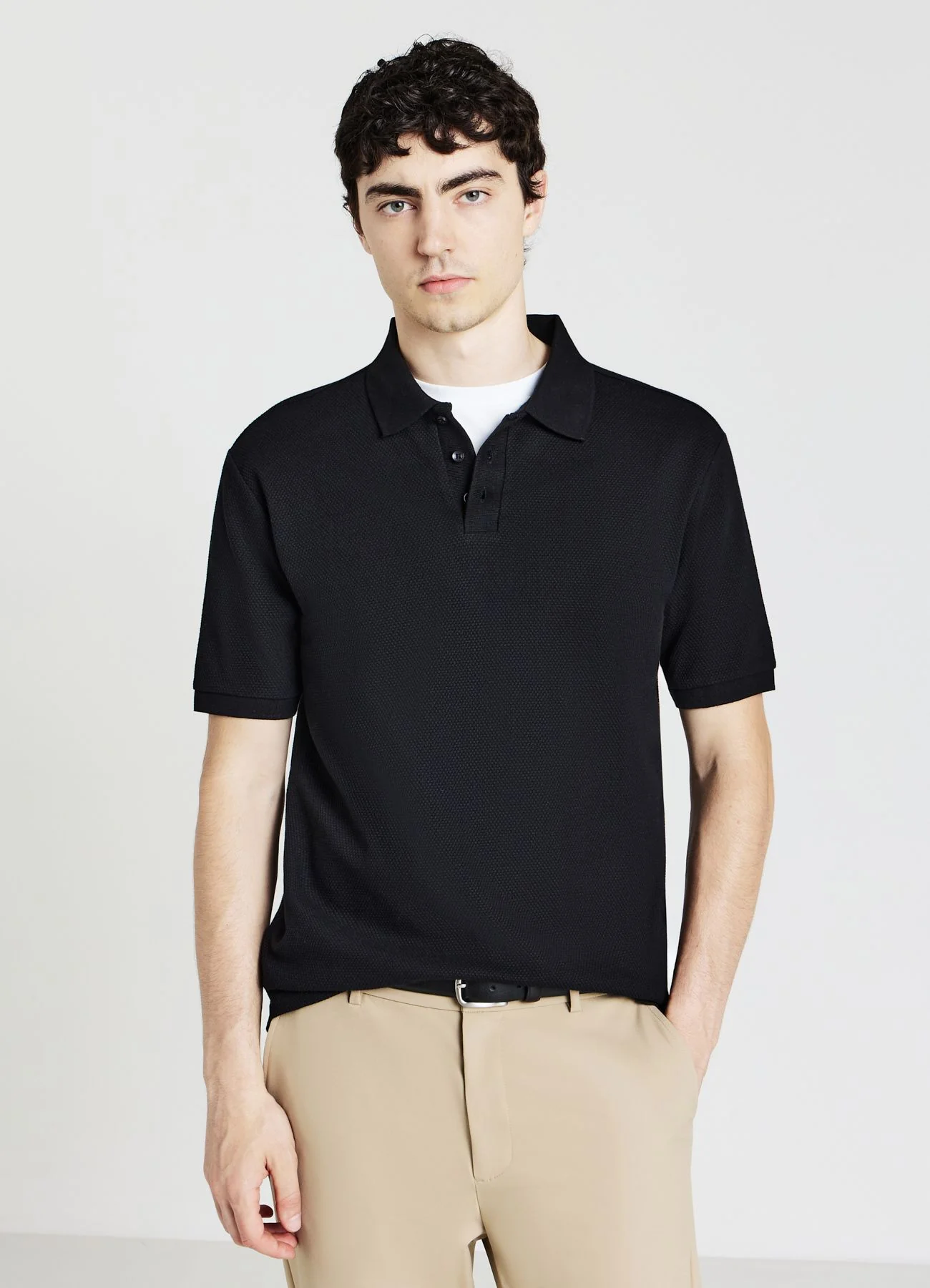 T-shirt polo 3 bottoni - Image 4