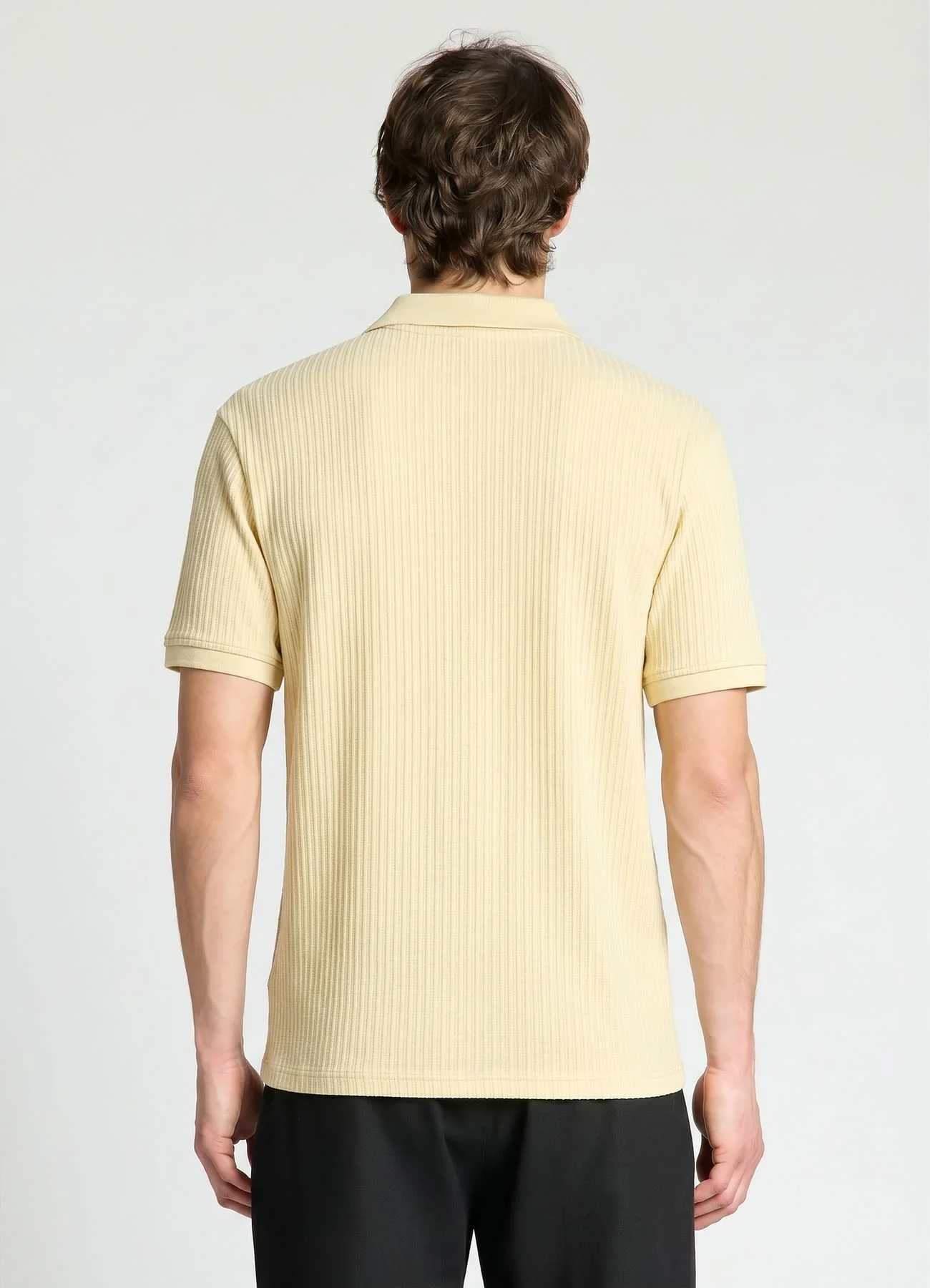 T-shirt polo a coste - Image 3