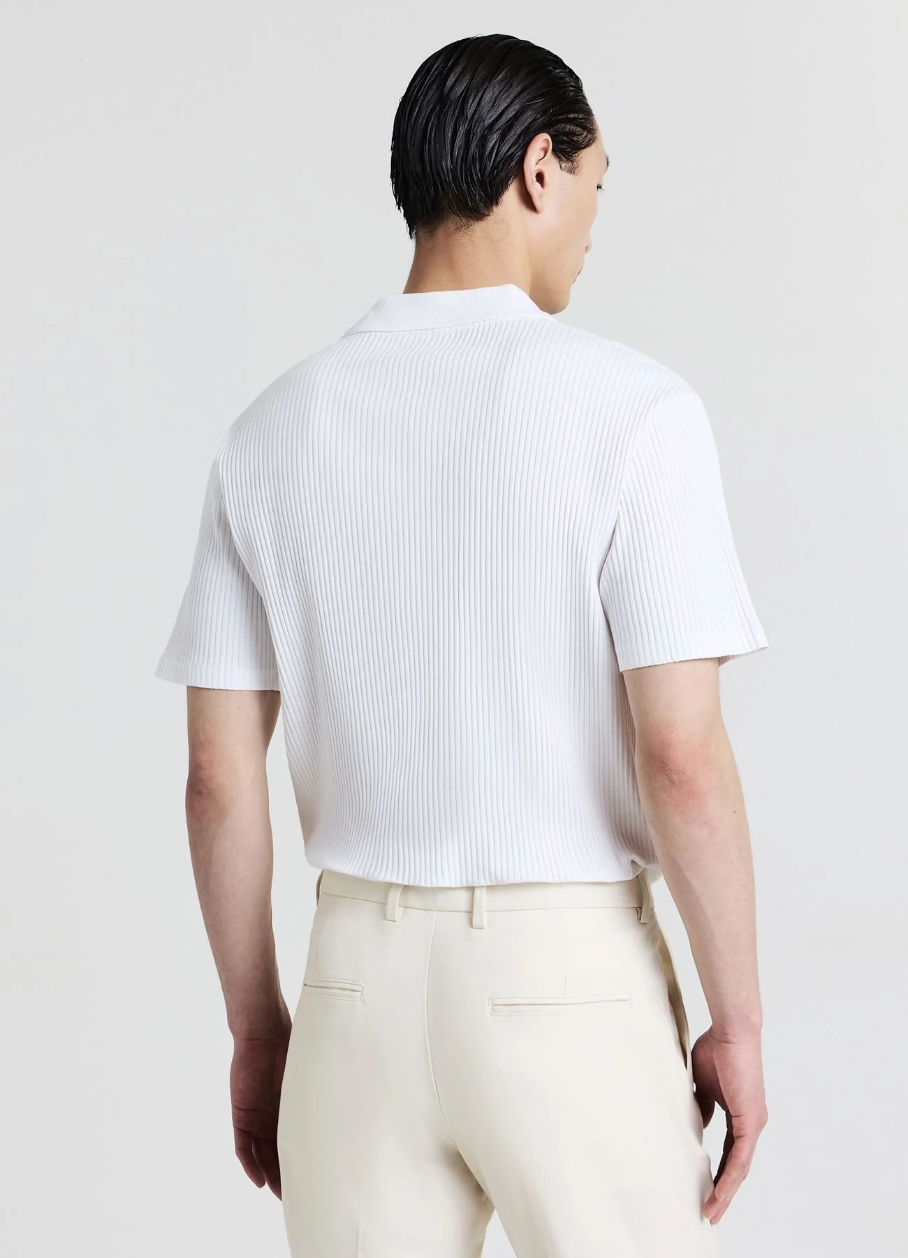 T-shirt polo a coste