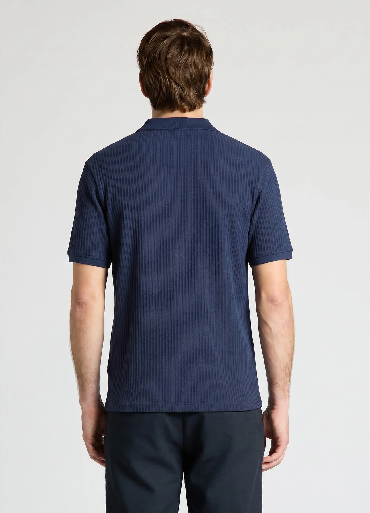 T-shirt polo a coste - Image 3