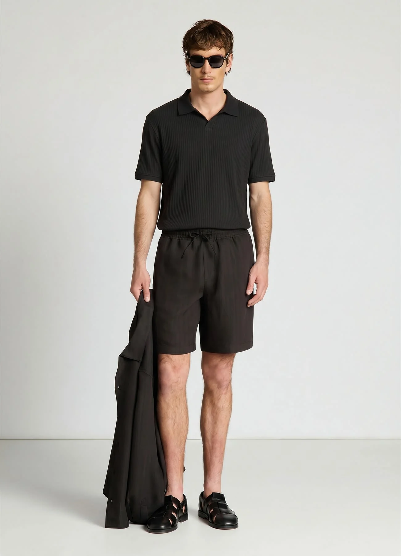 T-shirt polo a coste - Image 3