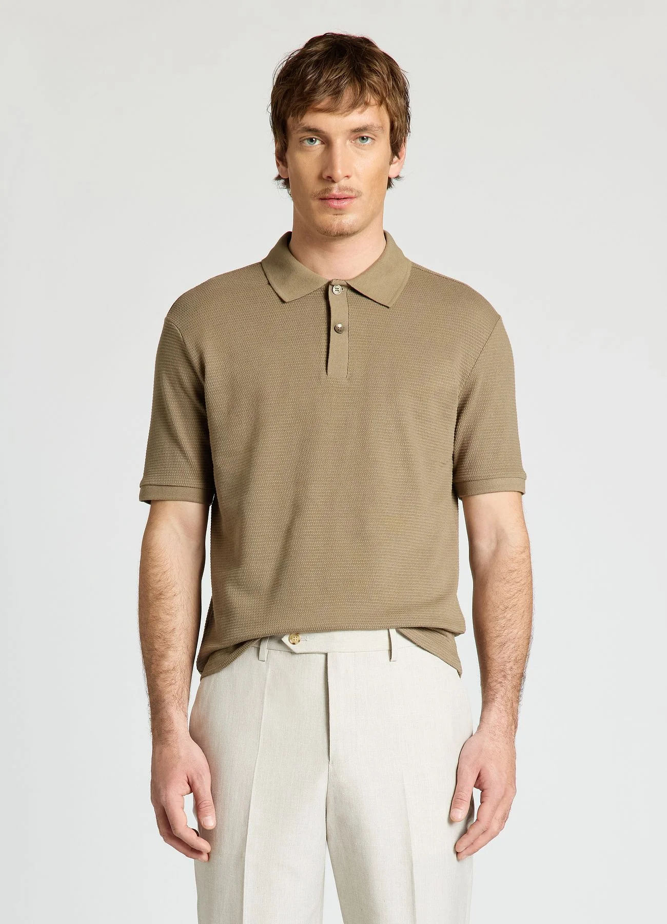 T-shirt polo con bottoni